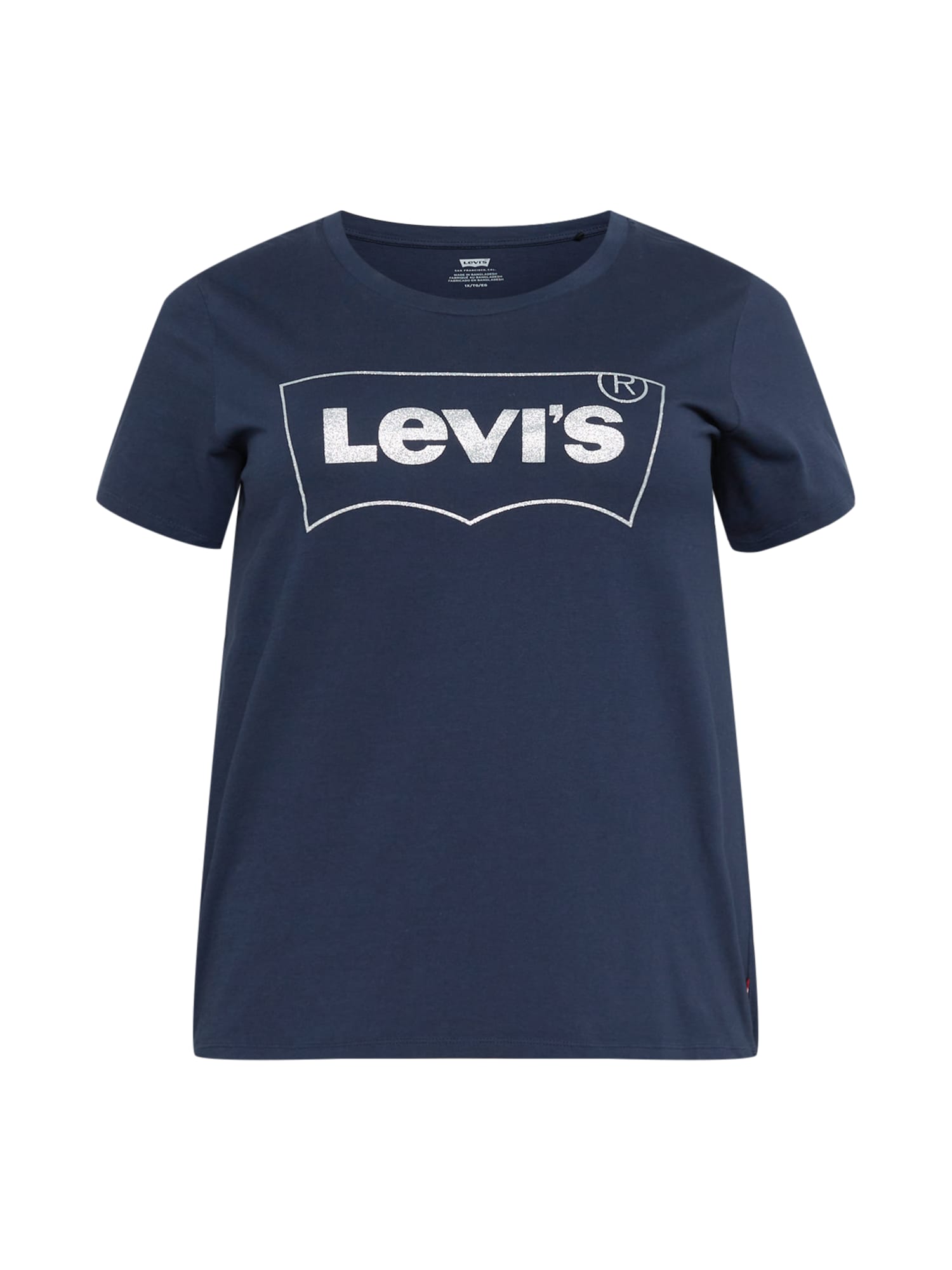 Levi's® Plus Majica  nočno modra / srebrna