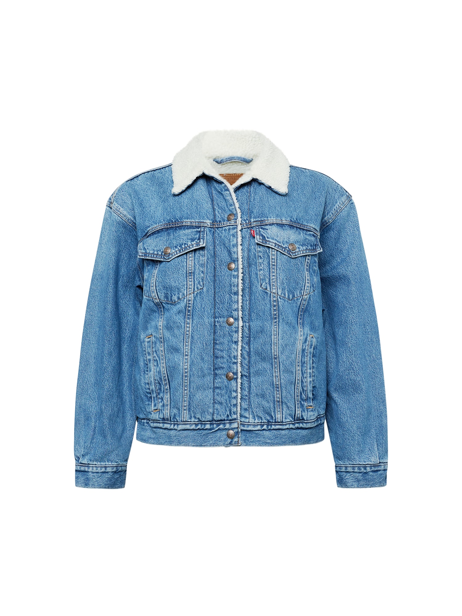 Levi's® Plus Prehodna jakna  moder denim / bela