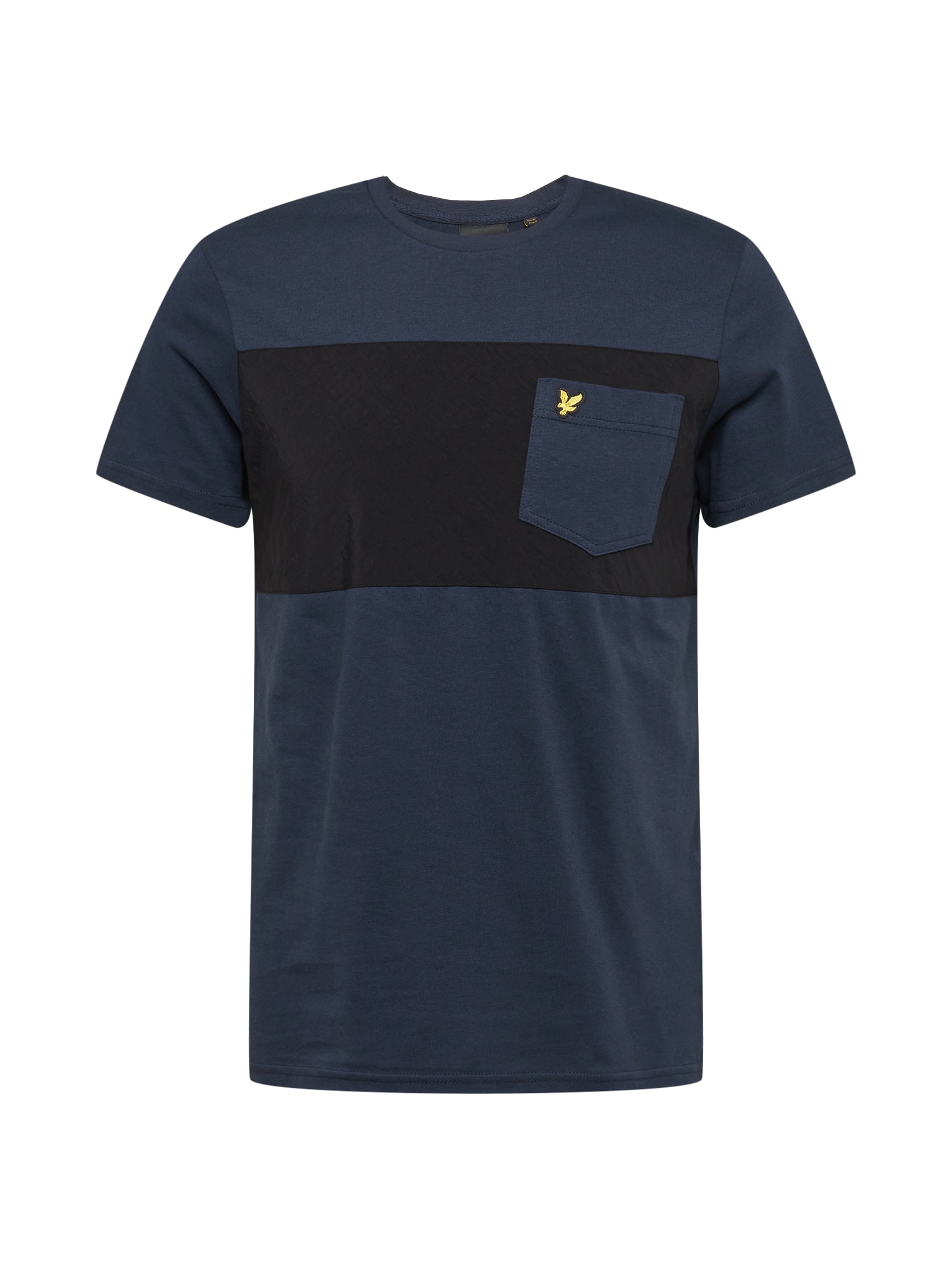 Lyle & Scott Majica  mornarska / rumena / črna