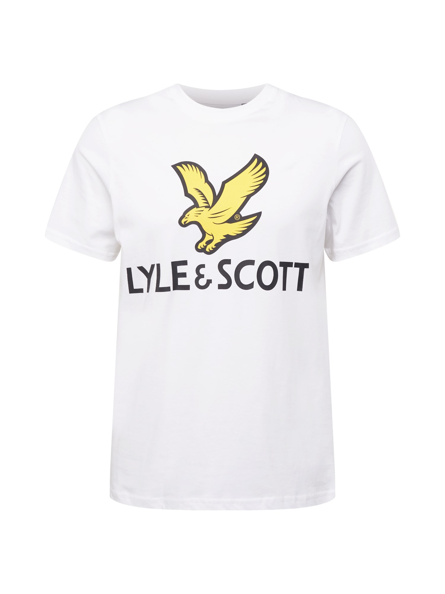 Lyle & Scott Majica  rumena / črna / bela