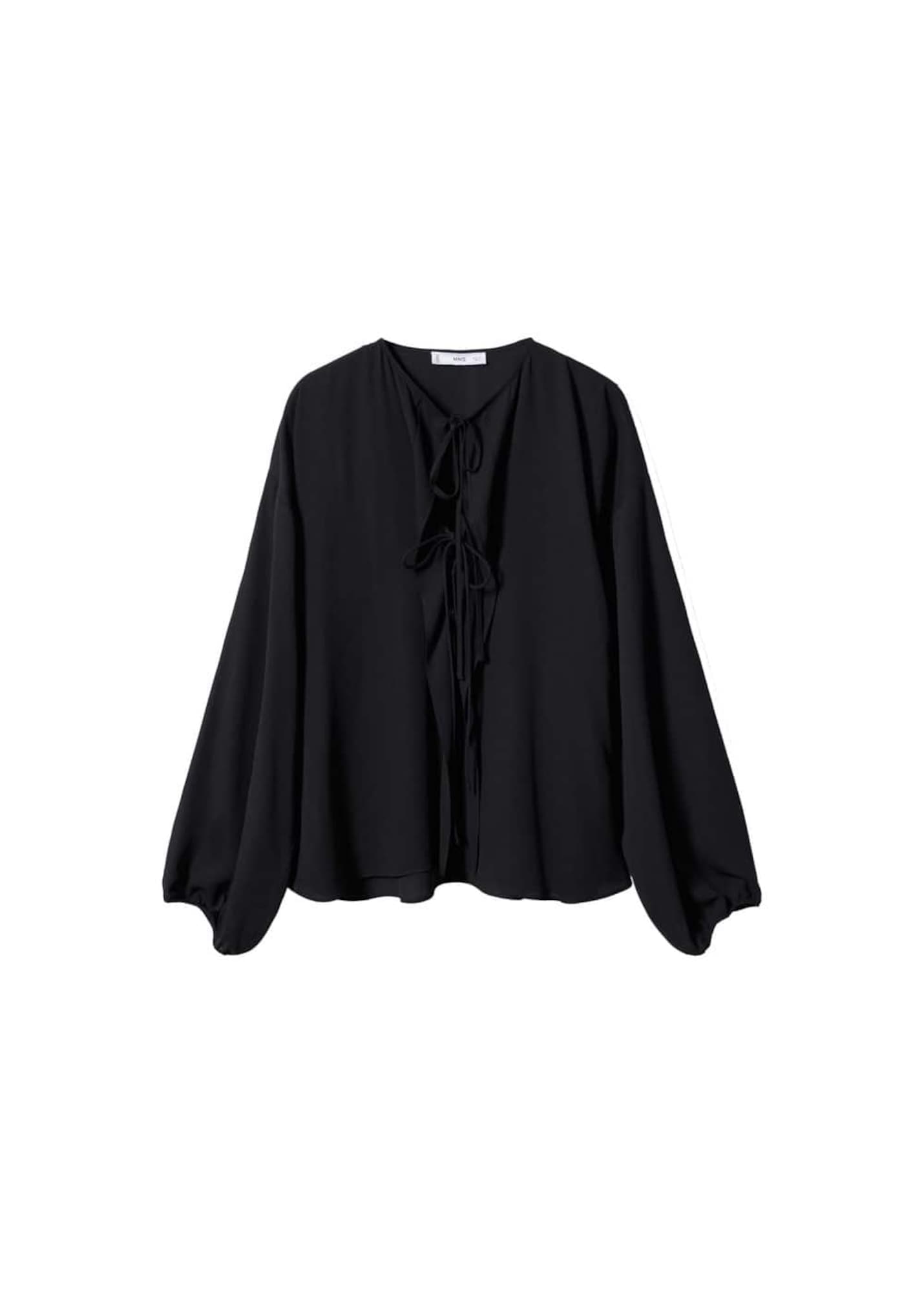 MANGO Bluza 'Volan'  črna
