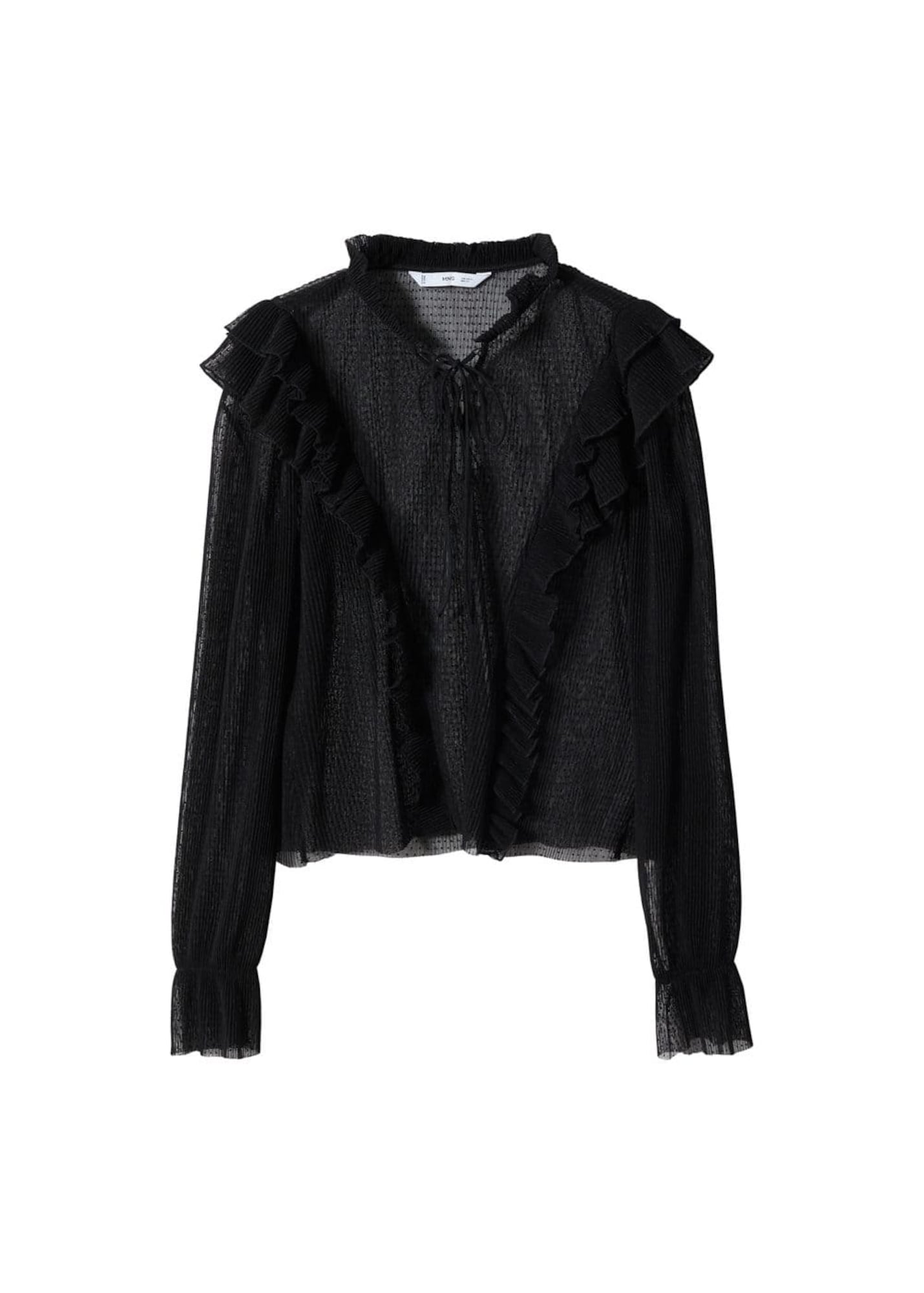 MANGO Bluza 'adrien'  črna