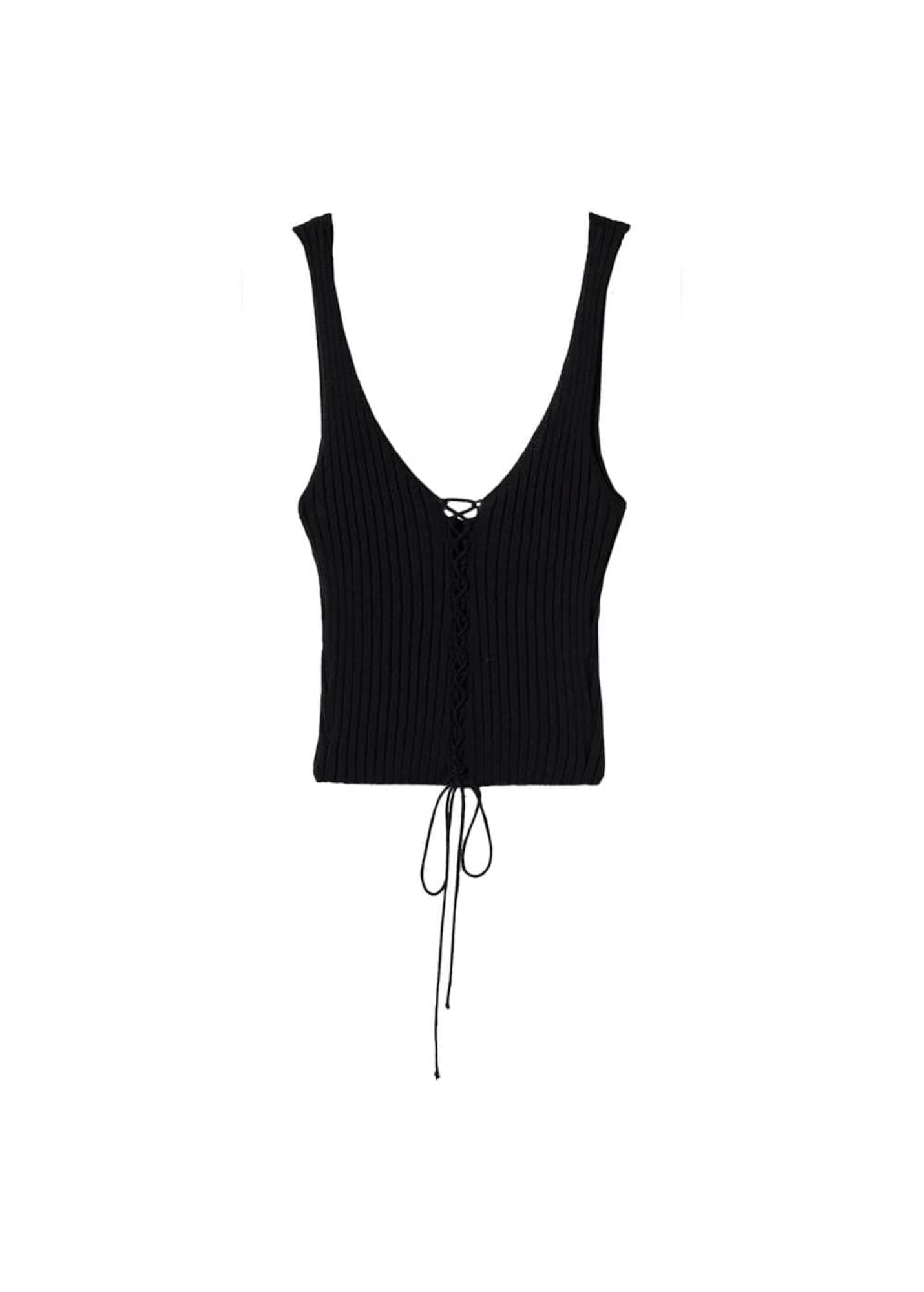 MANGO Top 'Salado'  črna