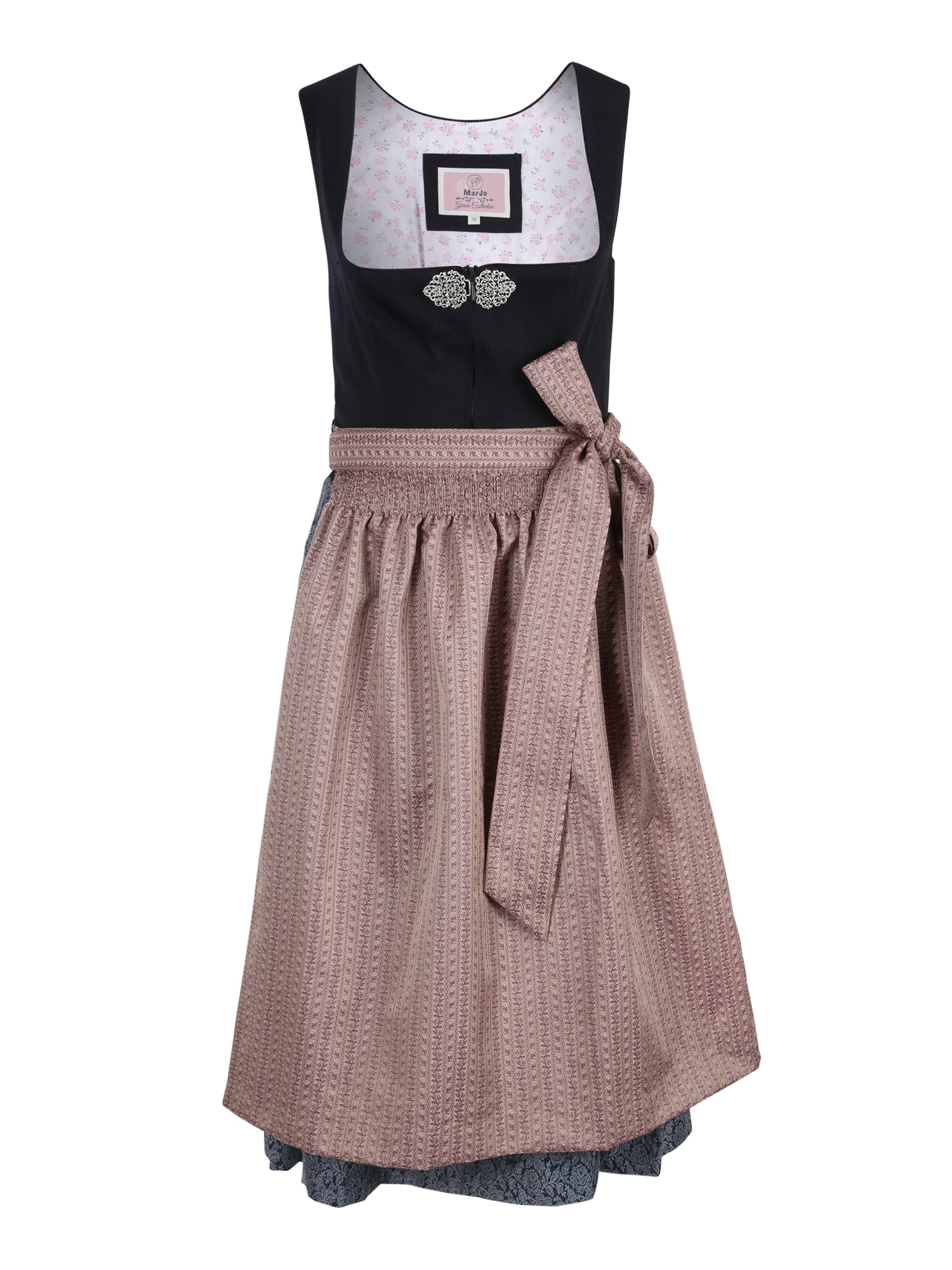 MARJO Dirndl 'Doreen'  golobje modra / temno modra / lila