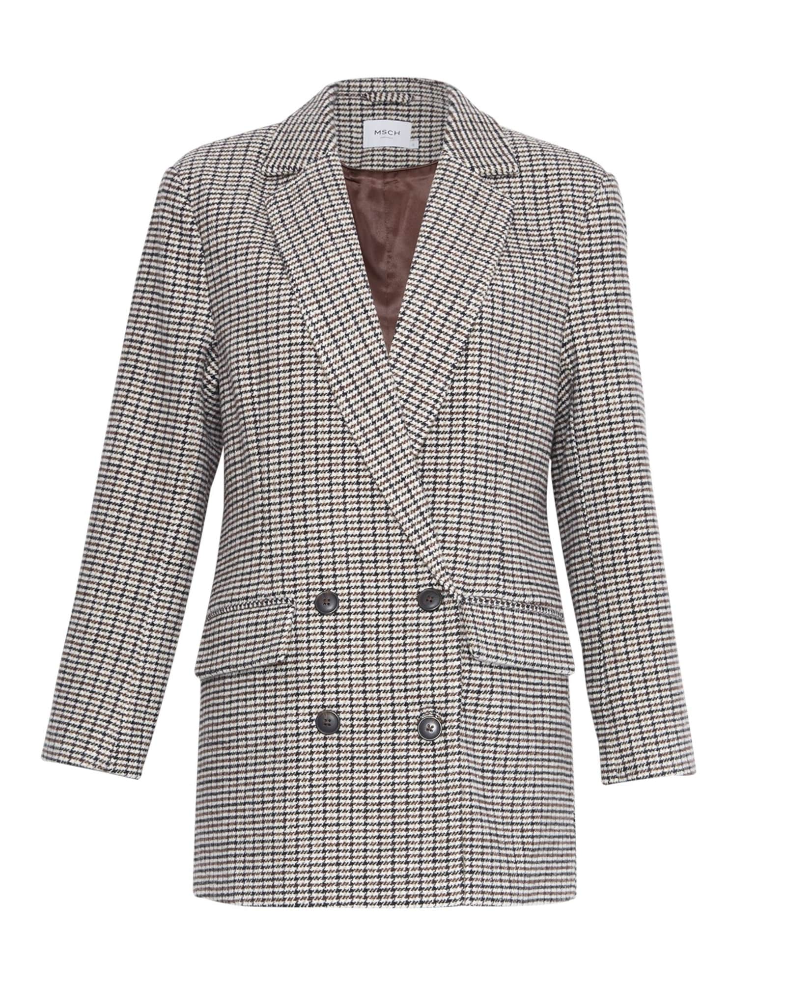 MOSS COPENHAGEN Blazer 'Florencia'  kit / ecru / rjava / črna