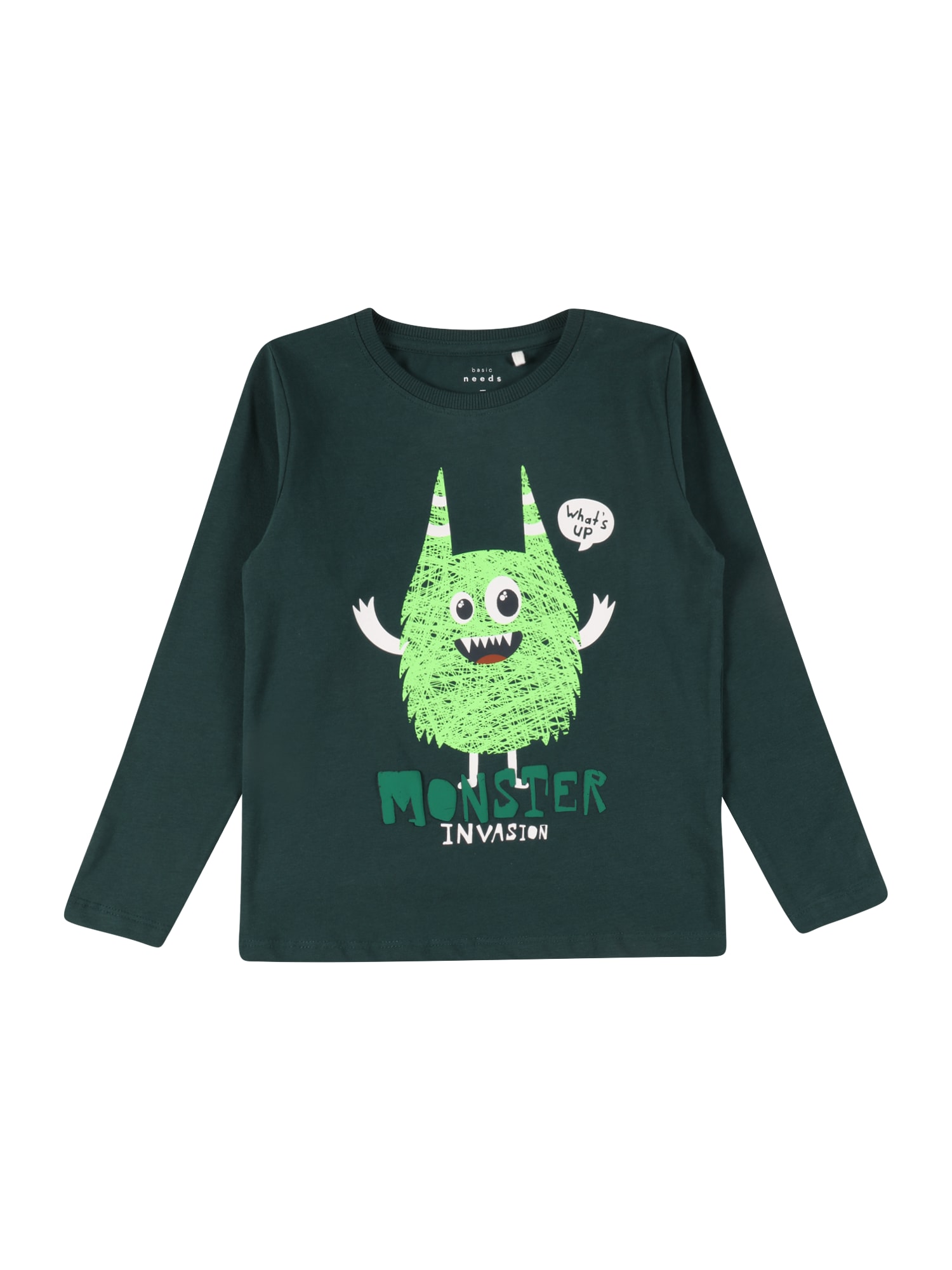 NAME IT Majica 'VUX'  limeta / smaragd / temno zelena / bela