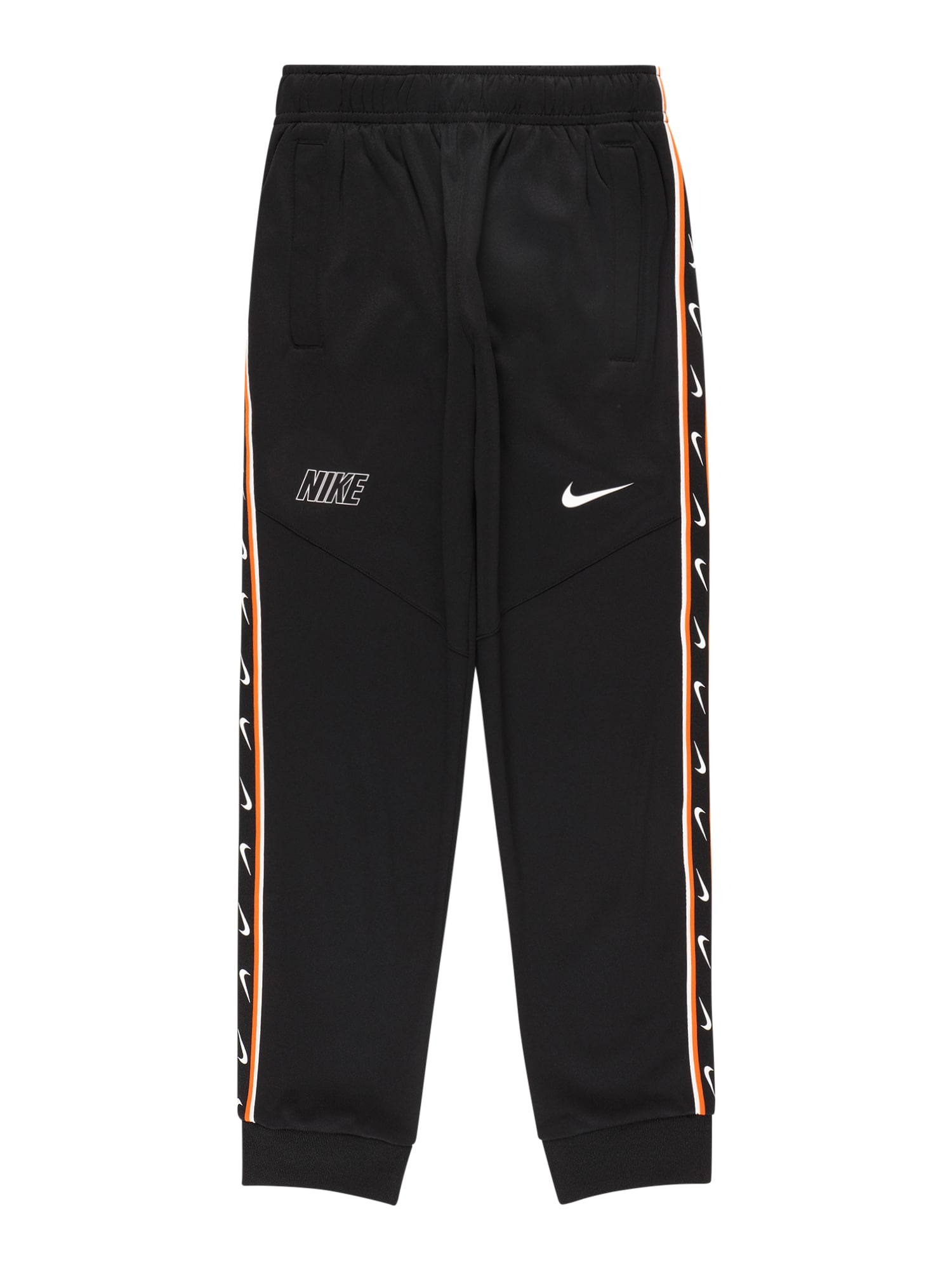 Nike Sportswear Hlače 'REPEAT'  oranžna / črna / bela