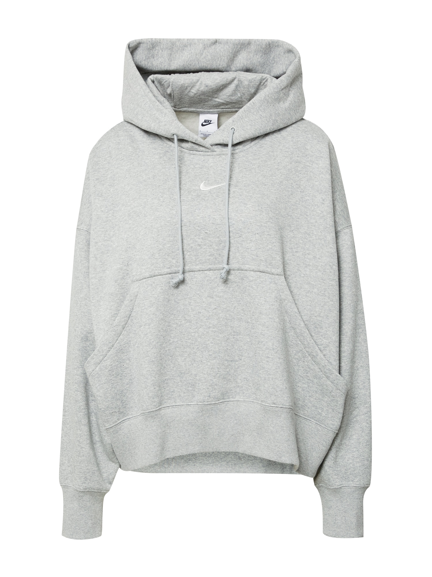 Nike Sportswear Majica  pegasto siva / bela