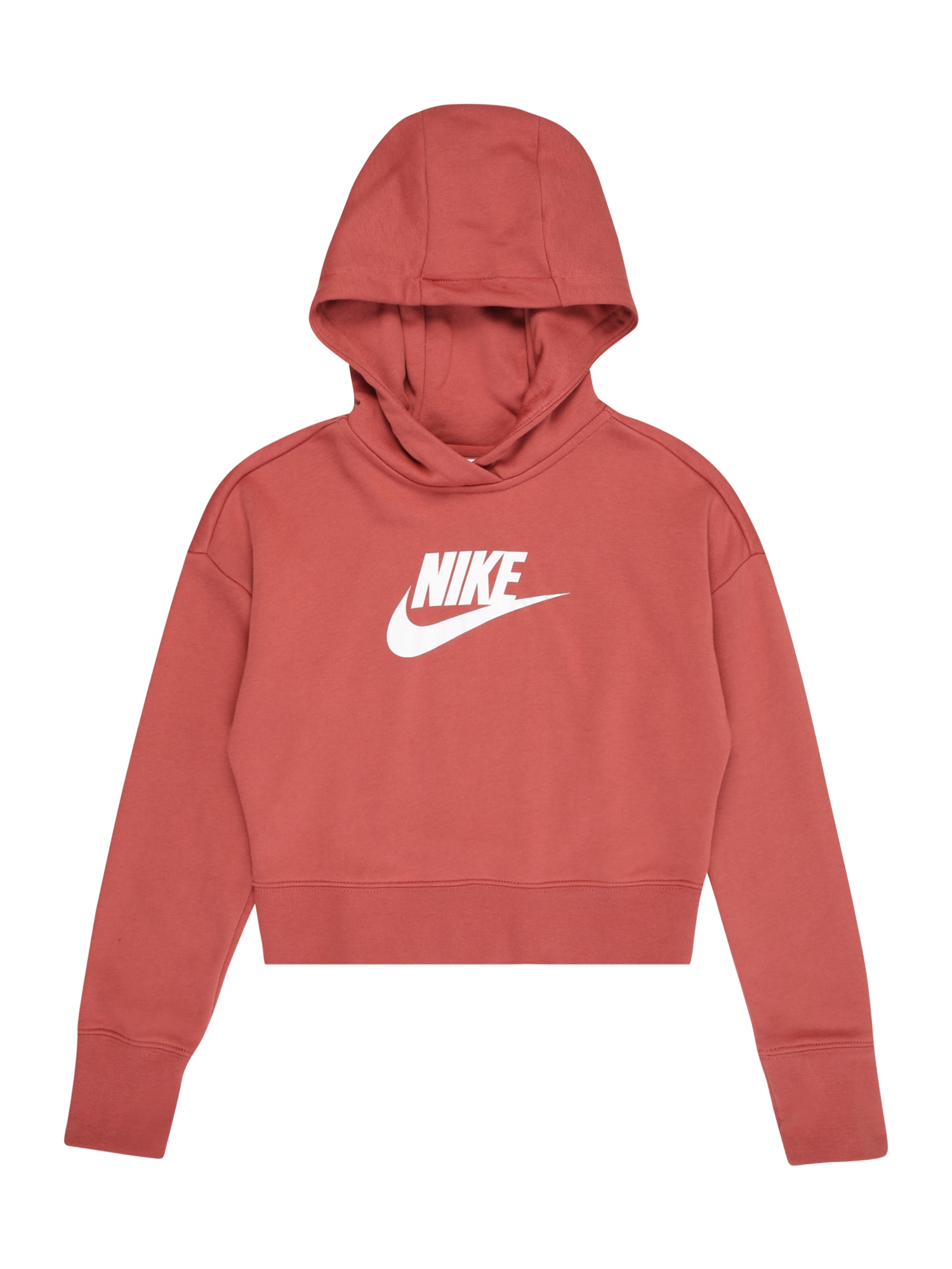 Nike Sportswear Majica  rjasto rjava / bela