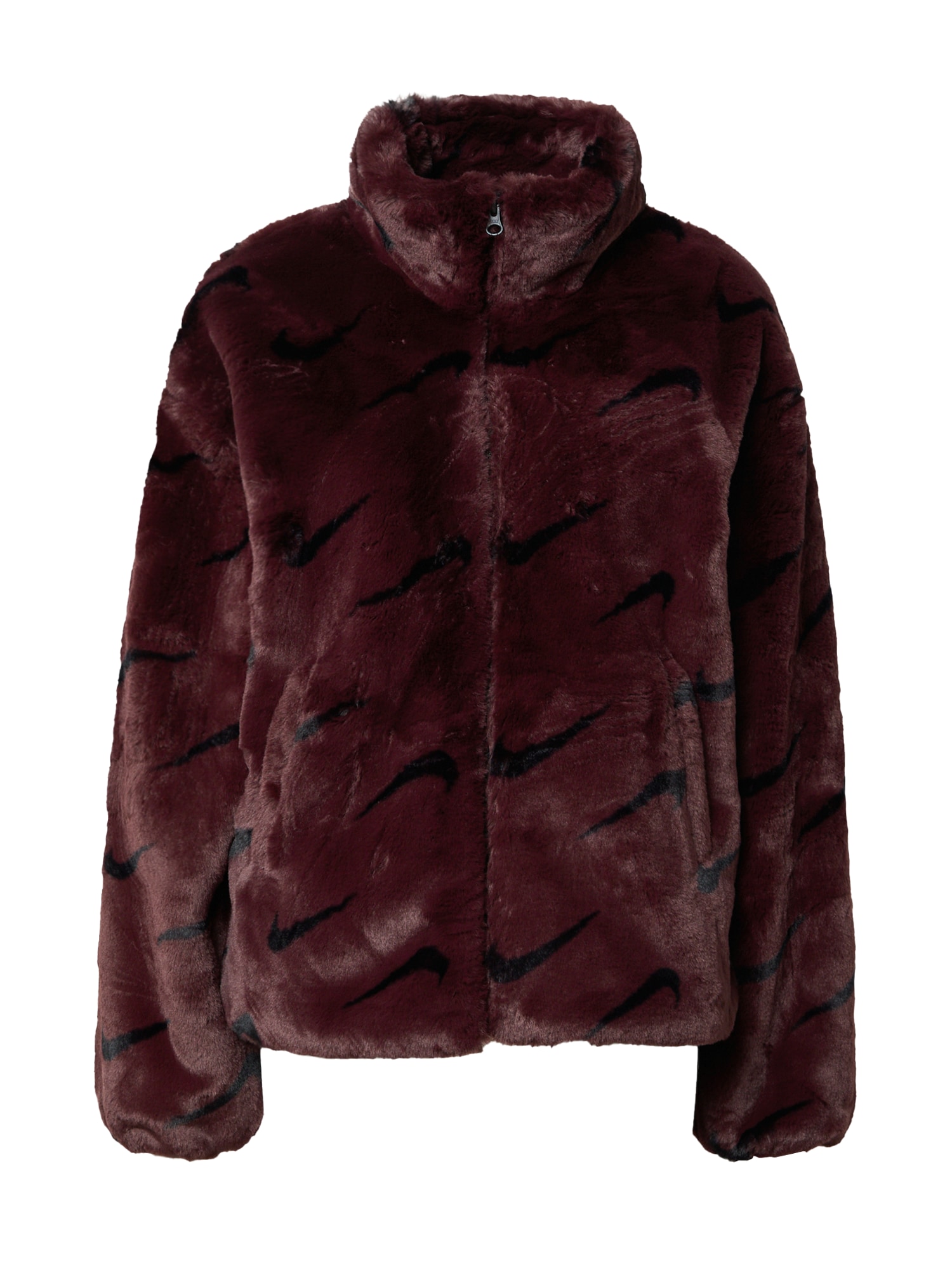 Nike Sportswear Prehodna jakna  burgund / črna