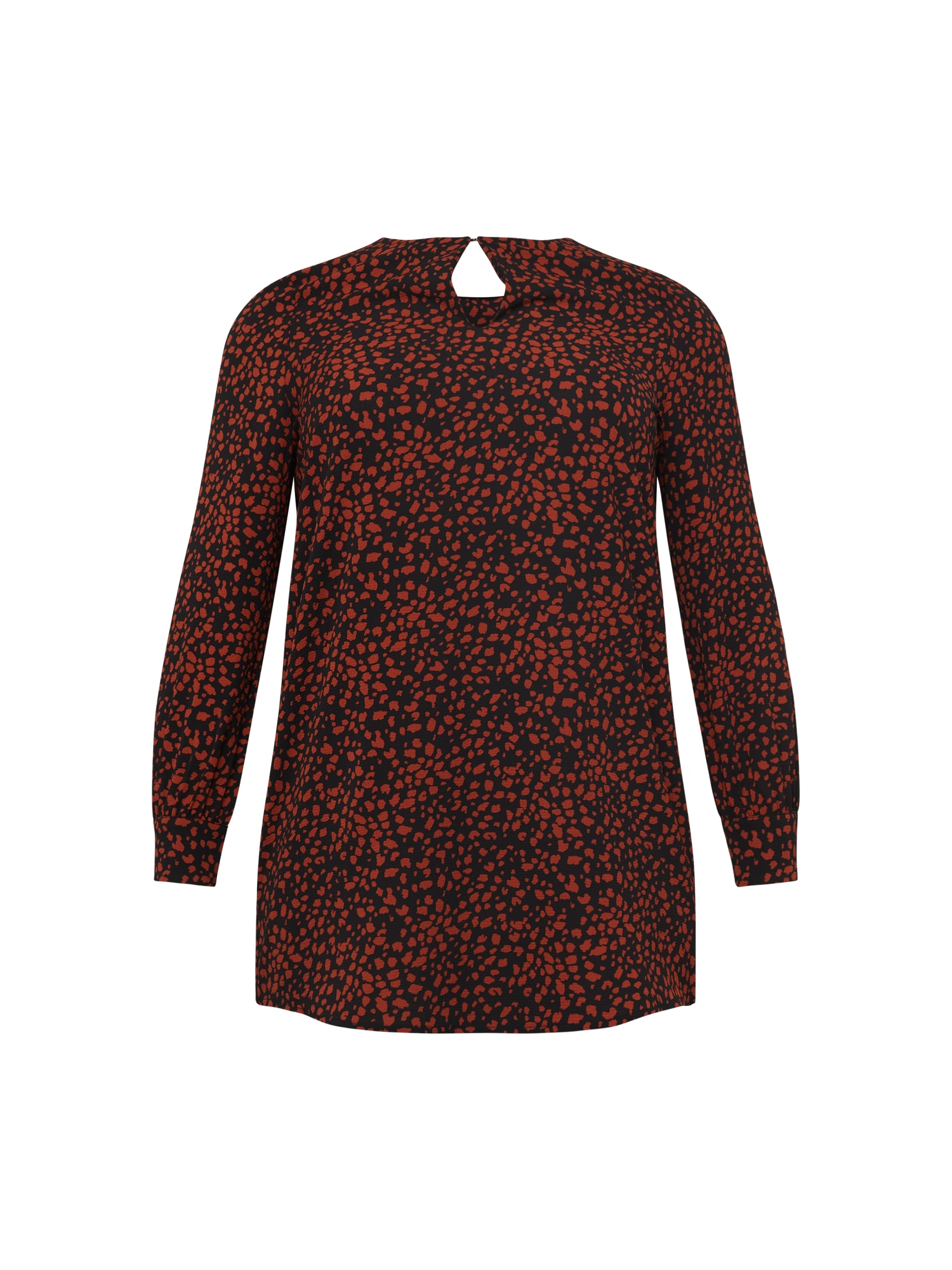 ONLY Carmakoma Bluza 'LEA'  rjasto rjava / črna
