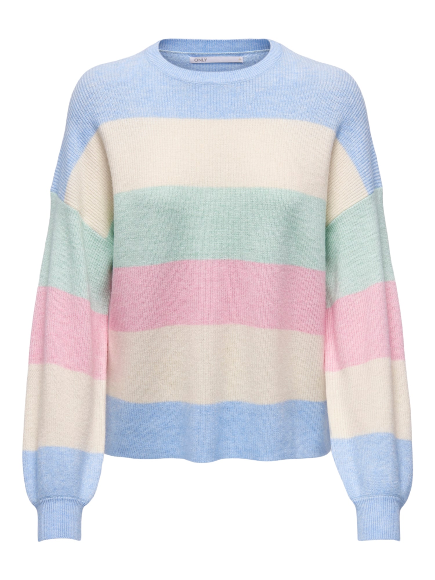 ONLY Pulover 'Atia'  kremna / dimno modra / pastelno zelena / svetlo roza
