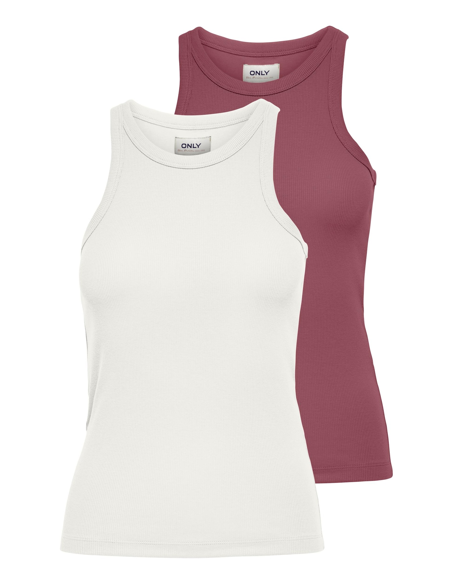 ONLY Top 'Lindsay'  burgund / bela