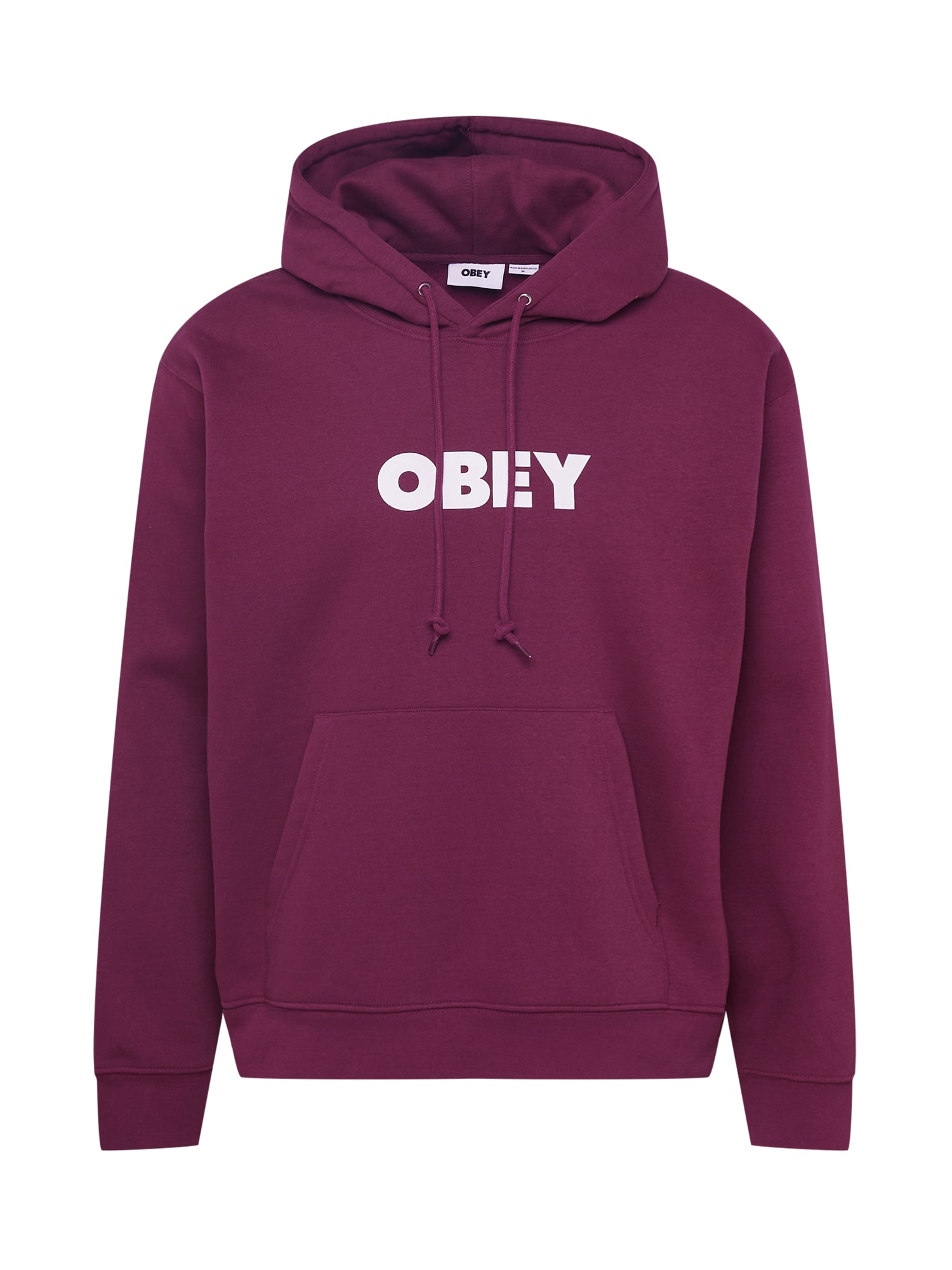 Obey Majica  burgund / bela