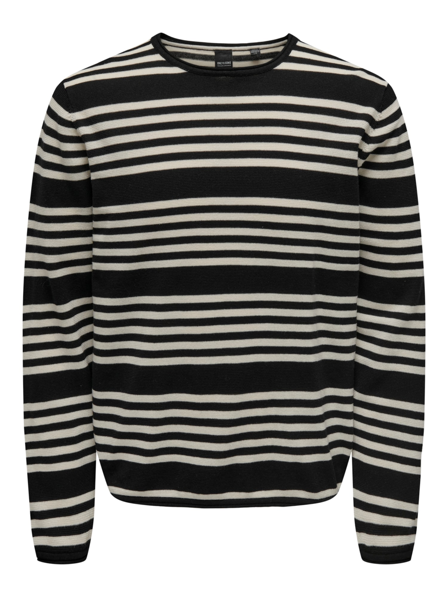 Only & Sons Pulover 'OBY'  črna / bela