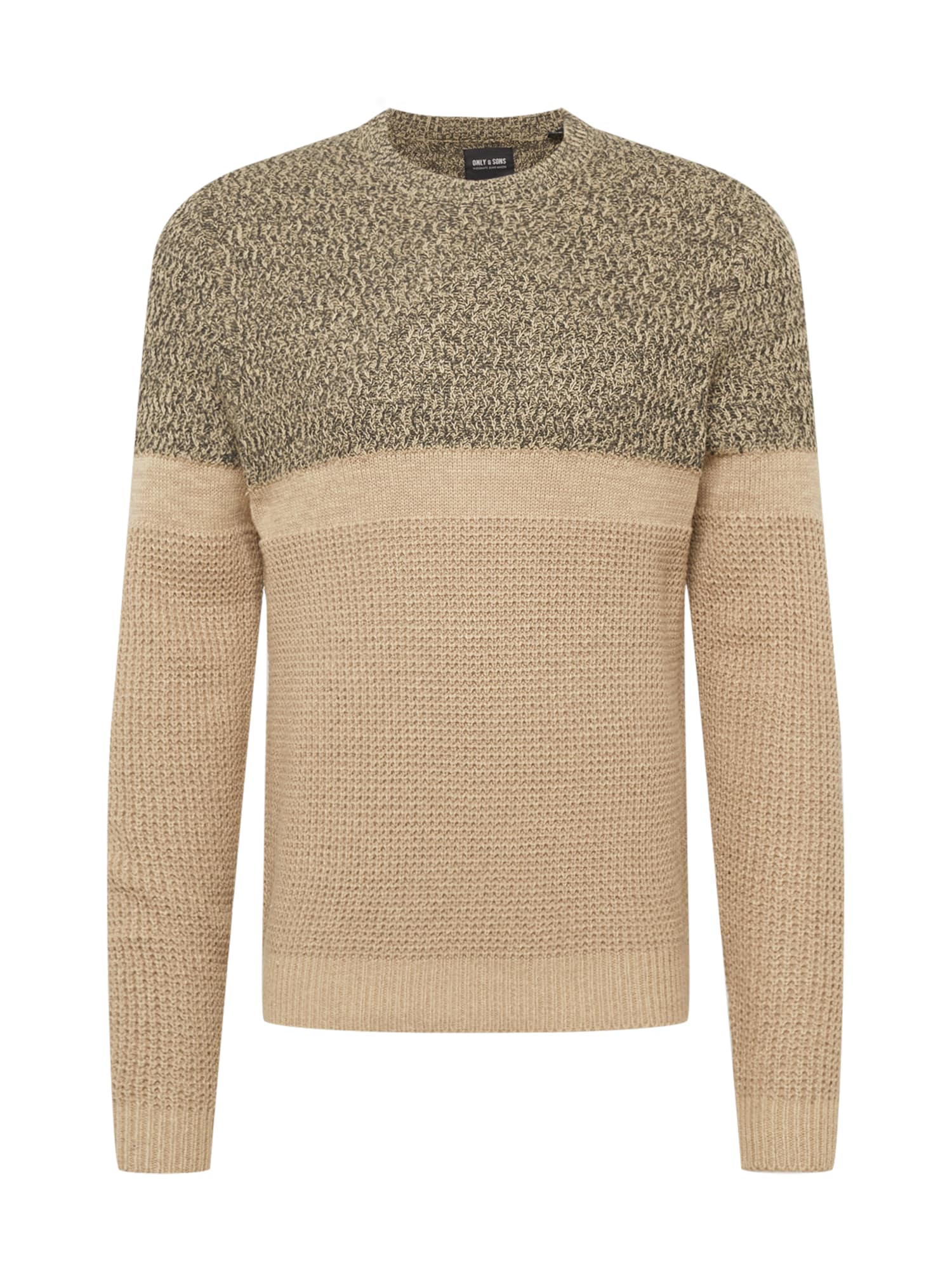 Only & Sons Pulover  pesek / zelena