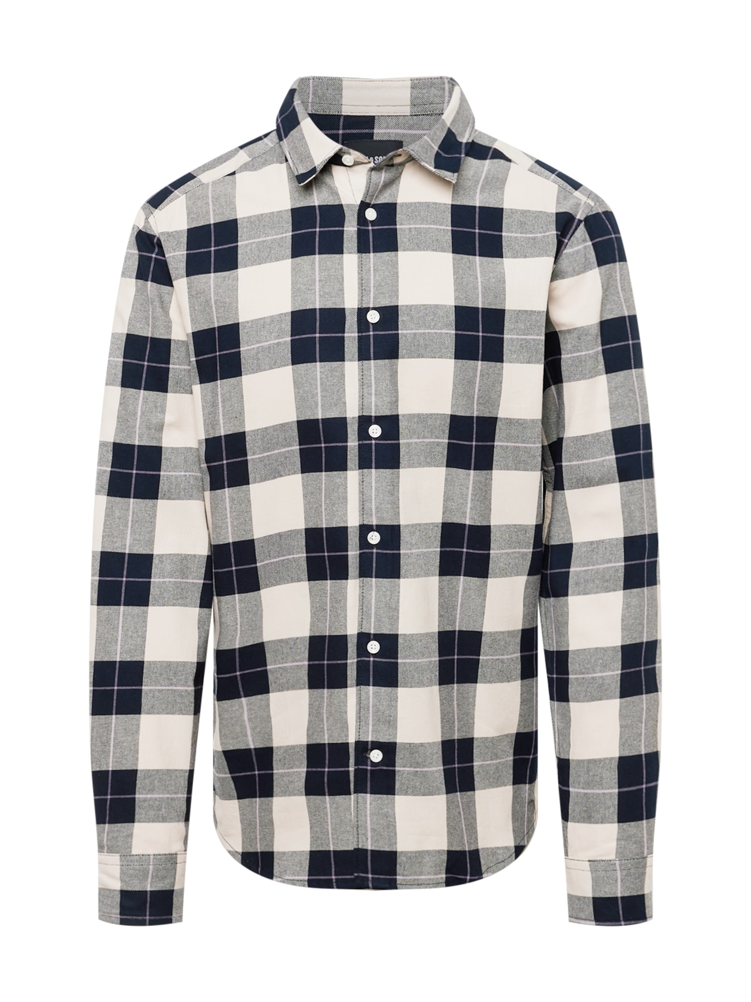 Only & Sons Srajca 'ARI'  nočno modra / siva / bela