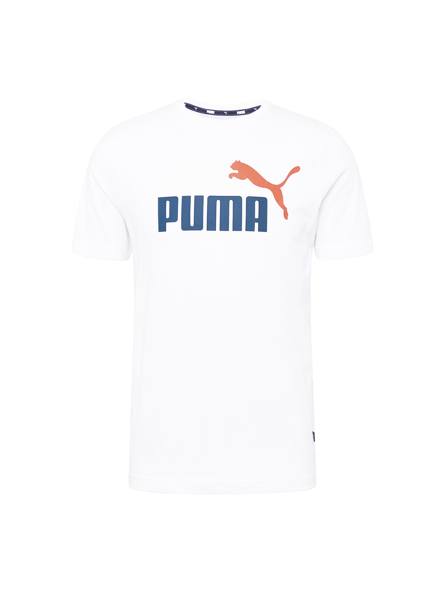 PUMA Funkcionalna majica  marine / oranžna / bela