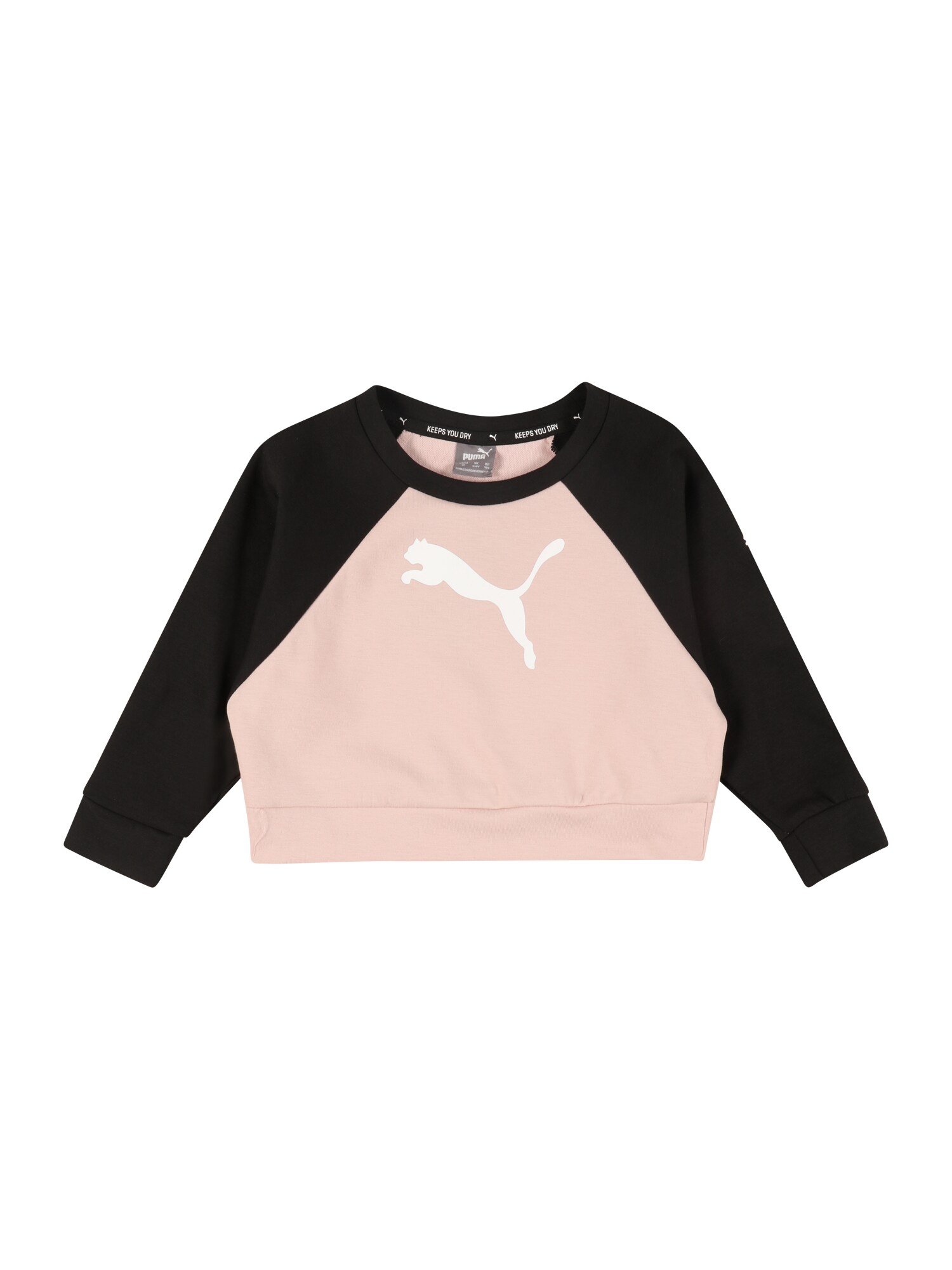 PUMA Majica  roza / črna / bela