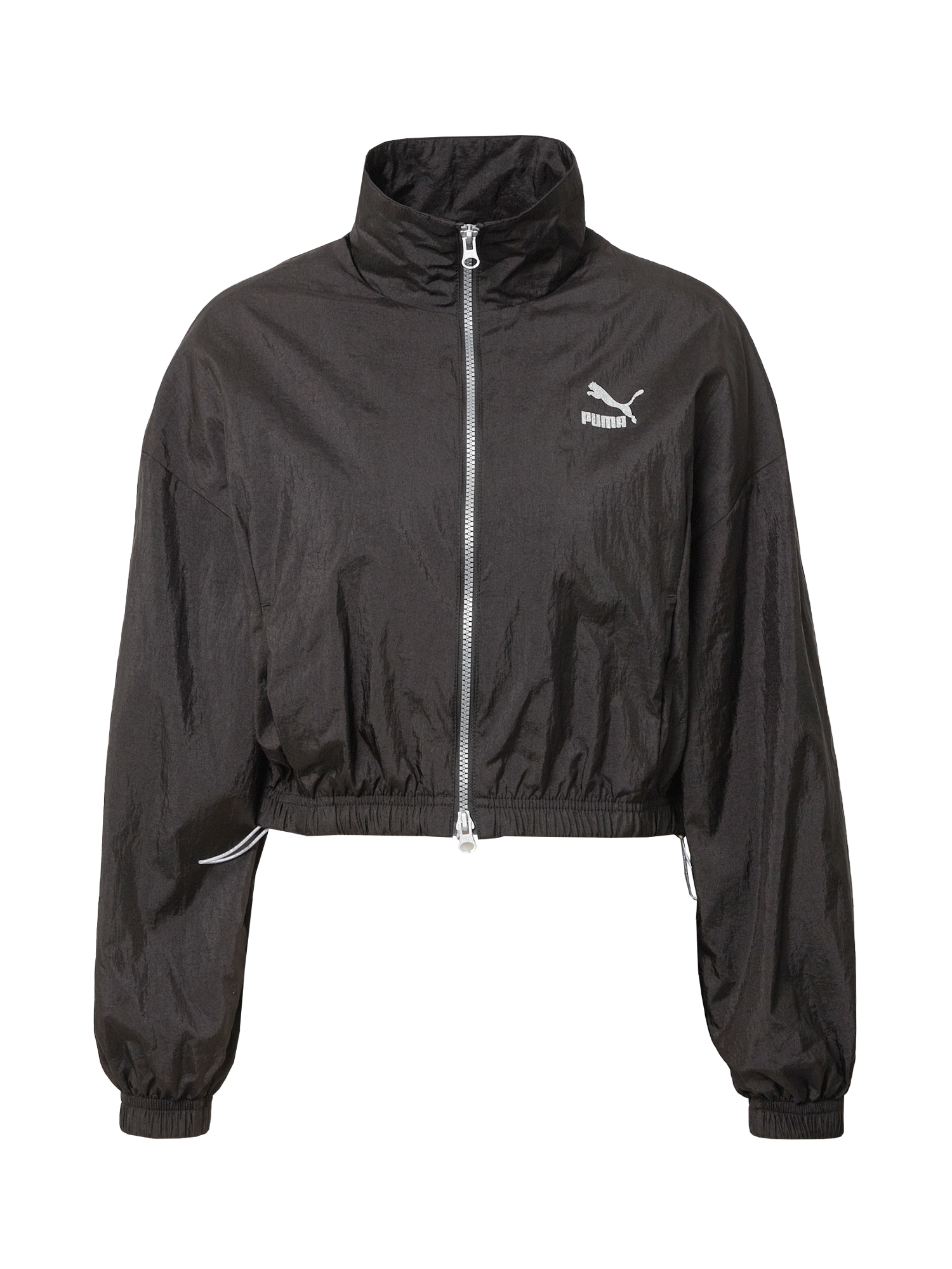 PUMA Prehodna jakna  črna / bela