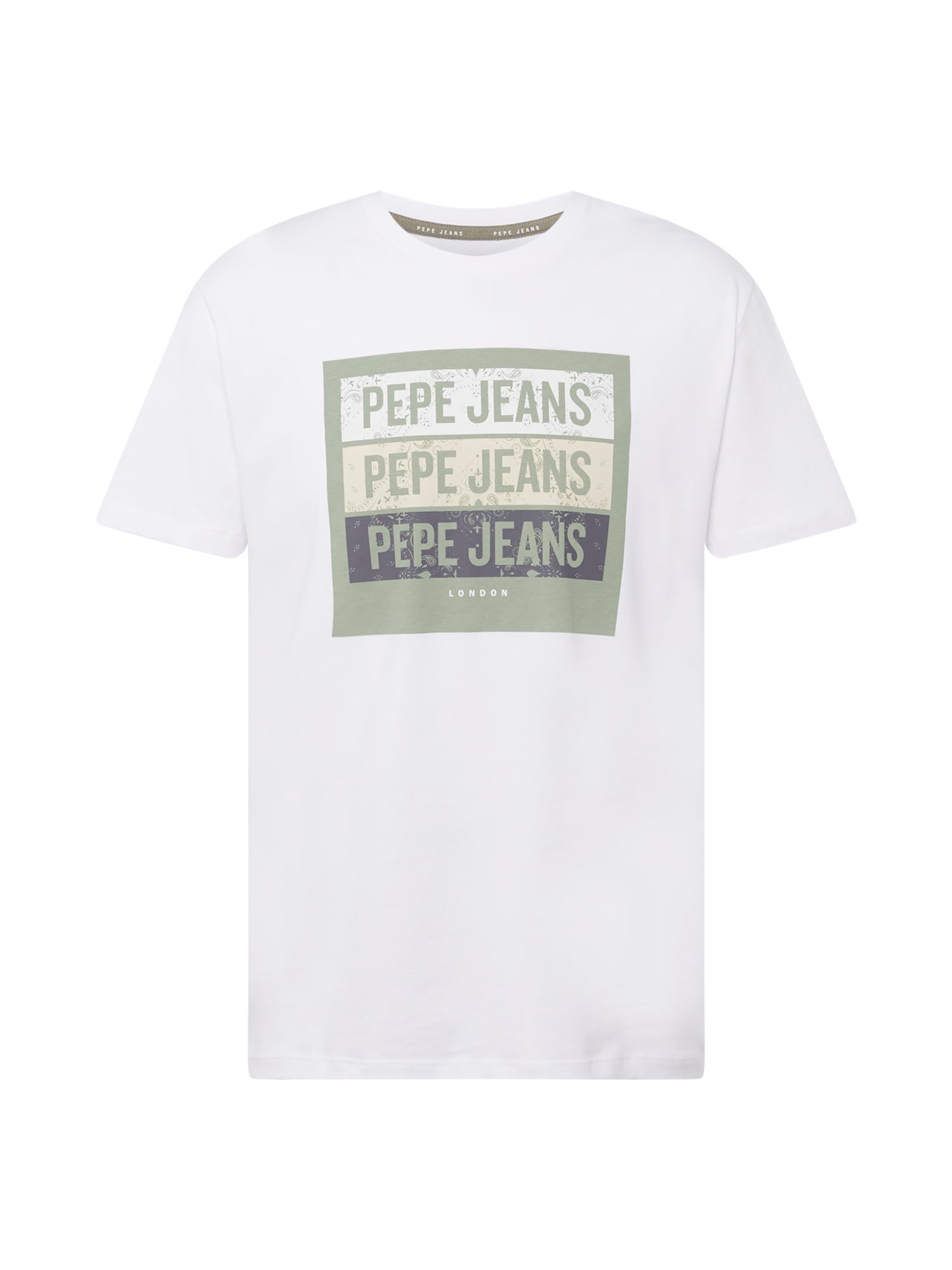 Pepe Jeans Majica 'ACEE'  bež / encijan / jabolko / bela