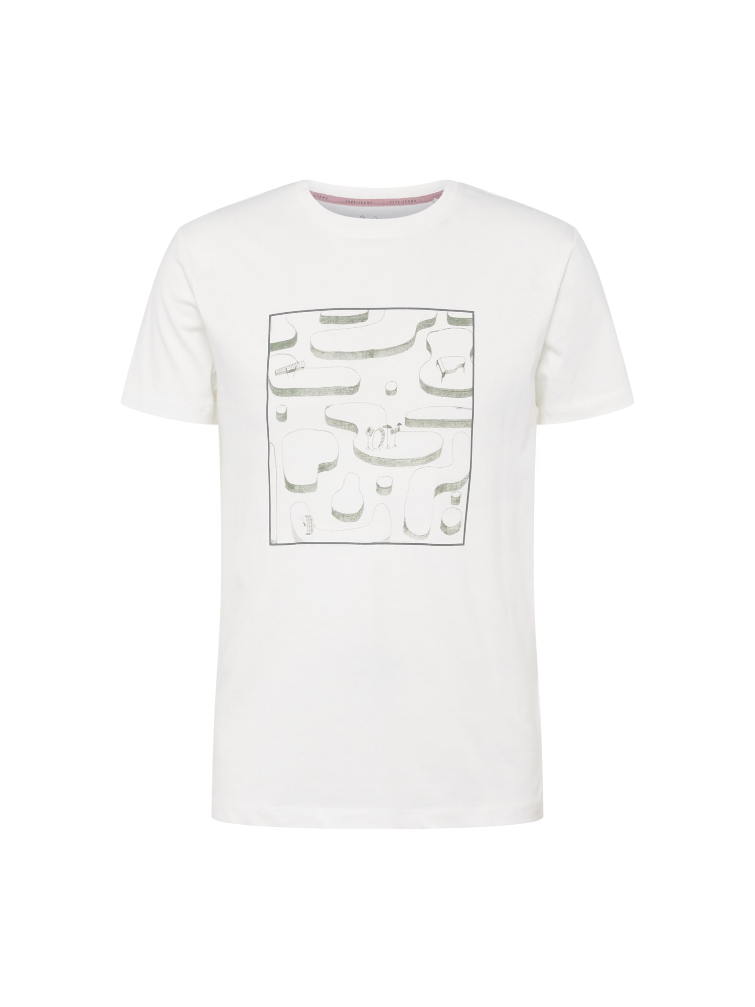 Pepe Jeans Majica 'ALDIS'  zelena / bela