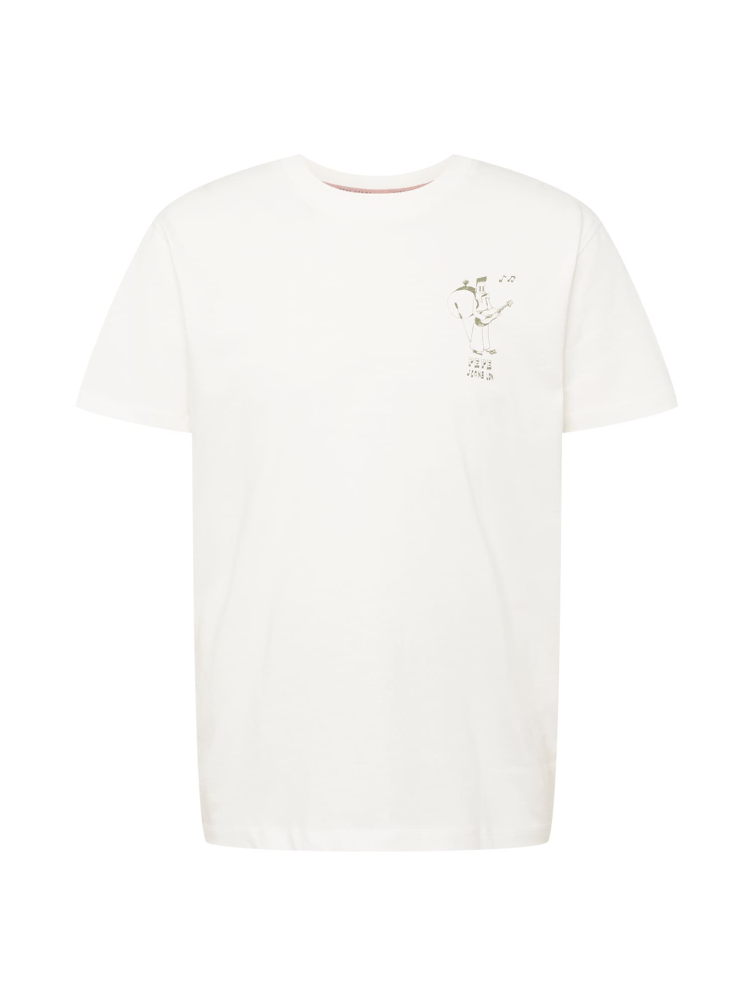 Pepe Jeans Majica 'ALFORD'  oliva / bela
