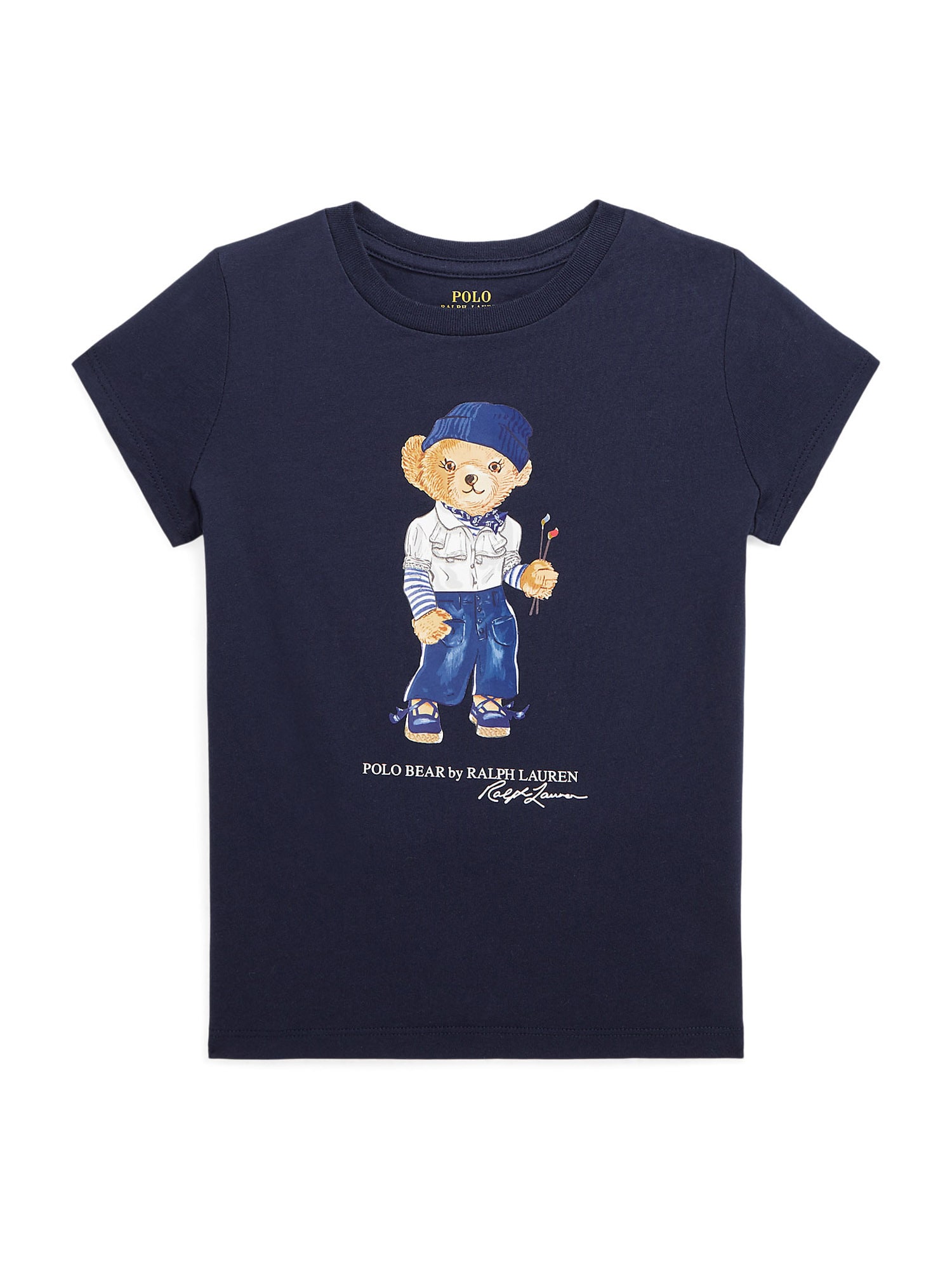 Polo Ralph Lauren Majica  bež / mornarska / bela