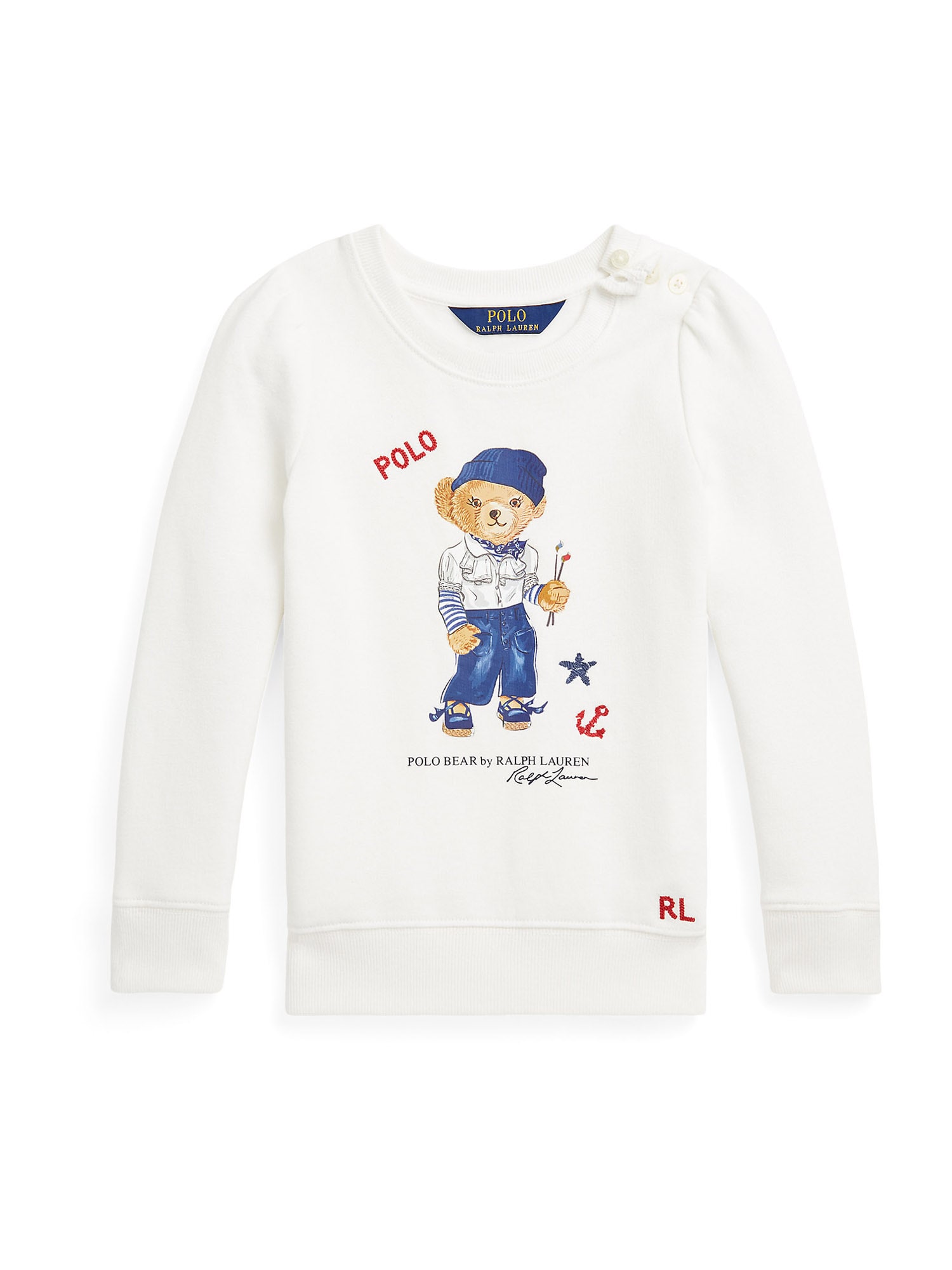 Polo Ralph Lauren Majica  modra / svetlo rjava / rdeča / bela
