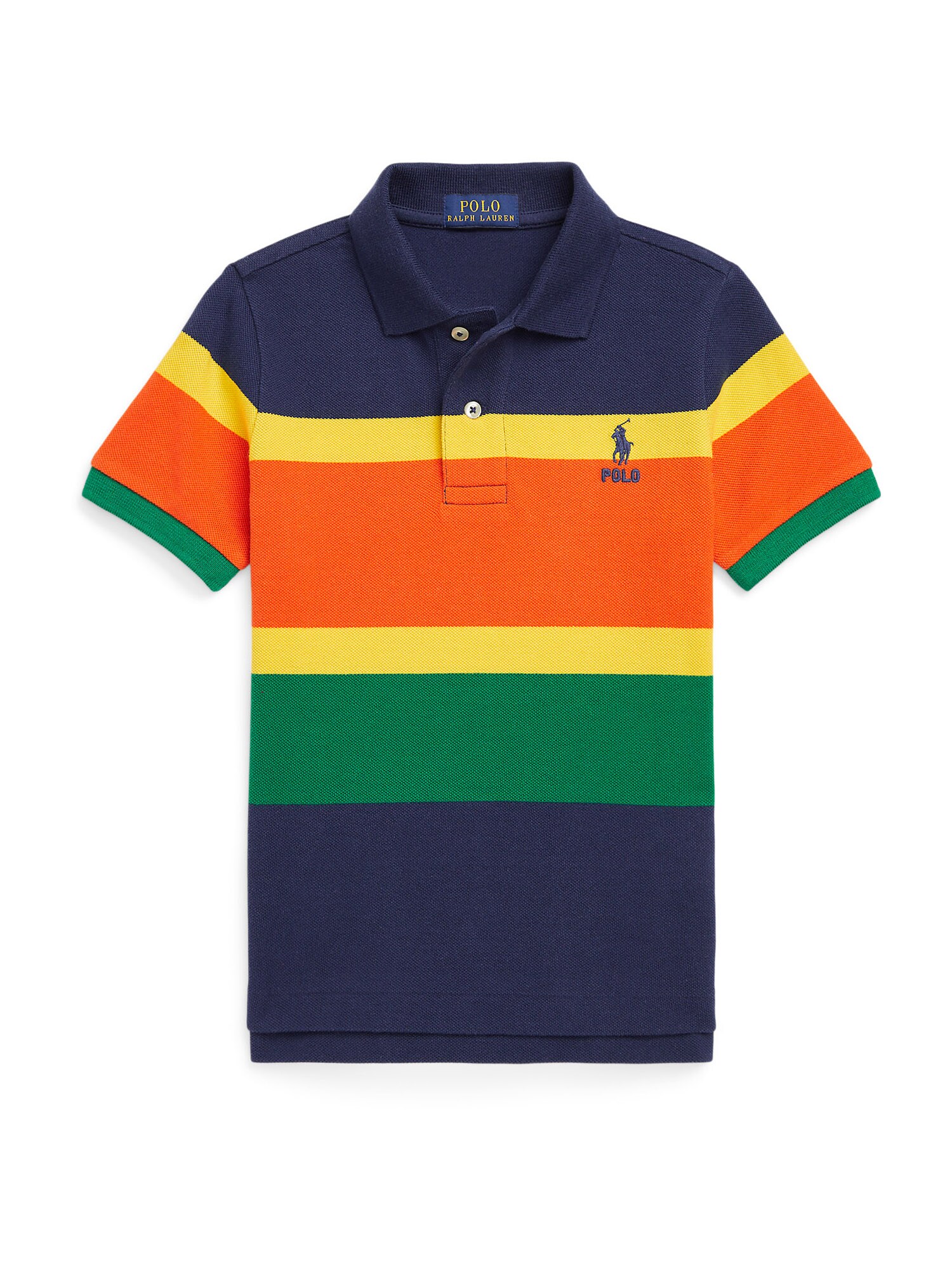 Polo Ralph Lauren Majica  mornarska / rumena / zelena / oranžna