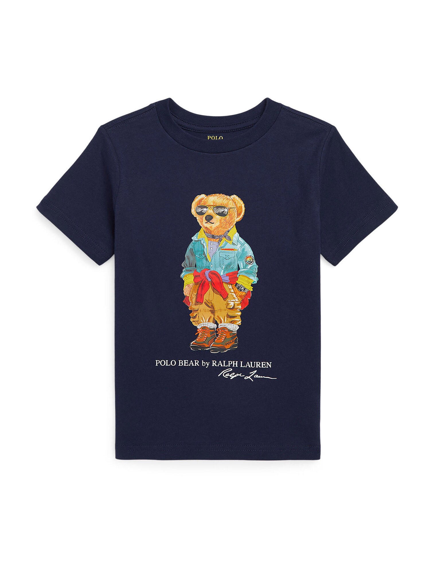 Polo Ralph Lauren Majica  mornarska / svetlo modra / svetlo rjava / off-bela