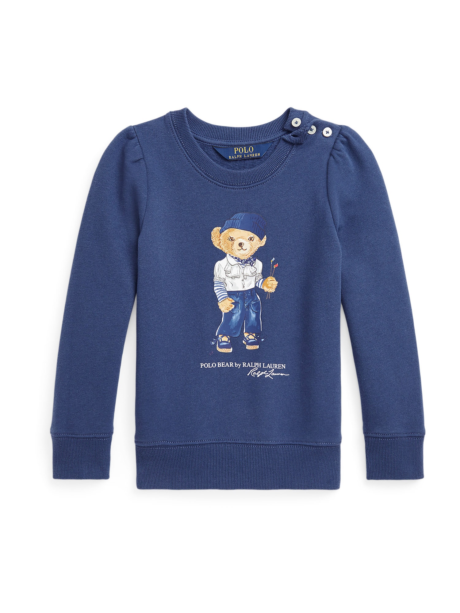 Polo Ralph Lauren Majica  temno modra / svetlo rjava / črna / bela