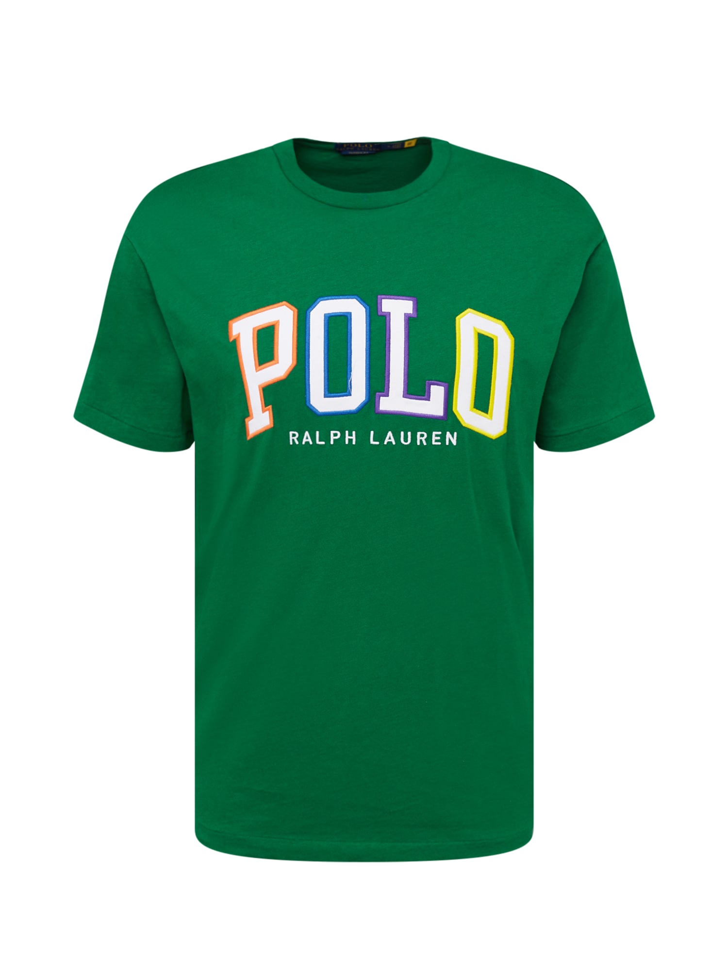 Polo Ralph Lauren Majica  zelena / lila / oranžna / bela