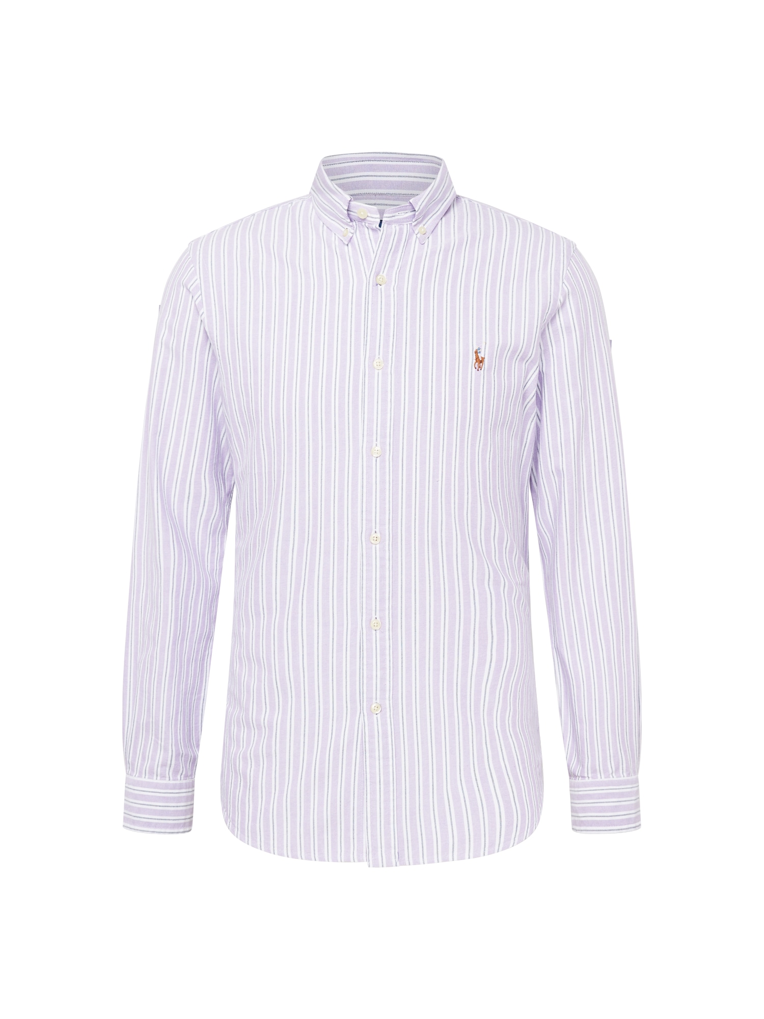 Polo Ralph Lauren Srajca  siva / pastelno lila / bela