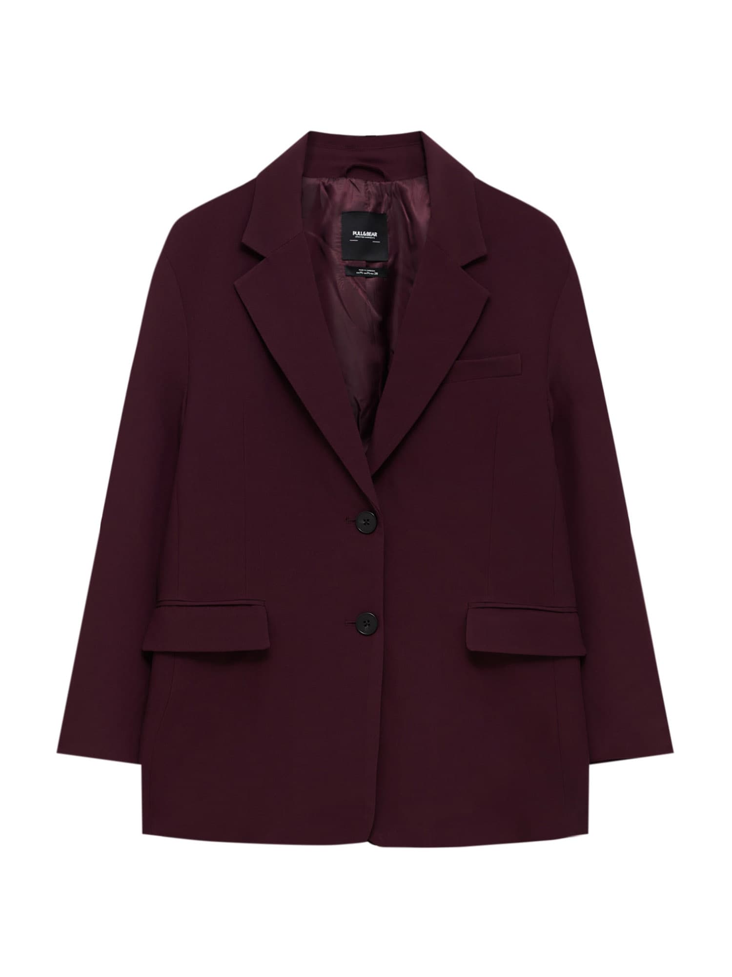 Pull&Bear Blazer  vinsko rdeča