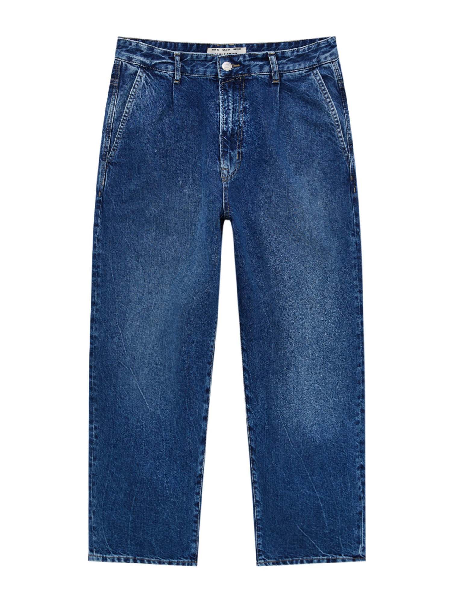 Pull&Bear Elegantne kavbojke  moder denim