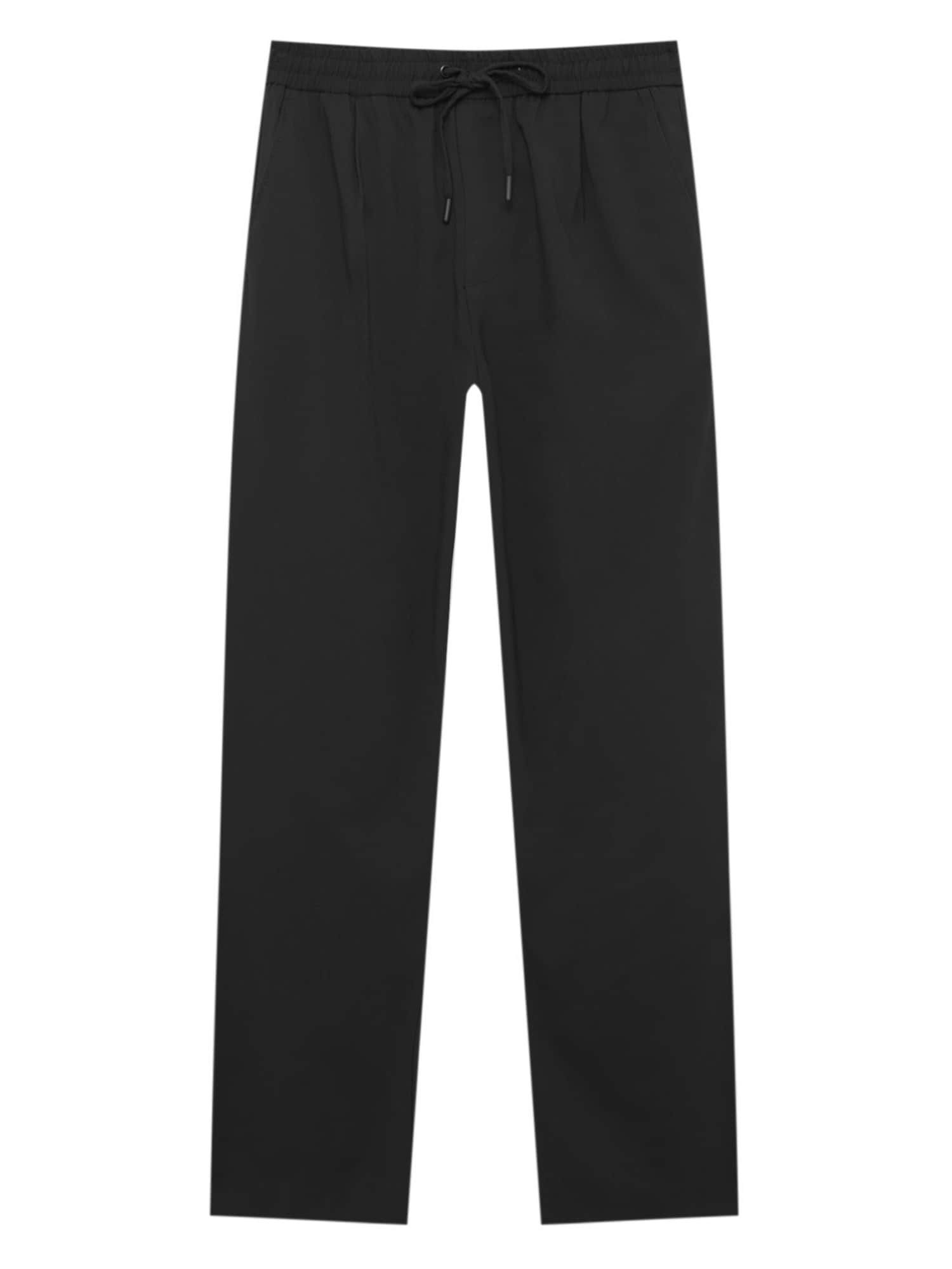 Pull&Bear Hlače  črna