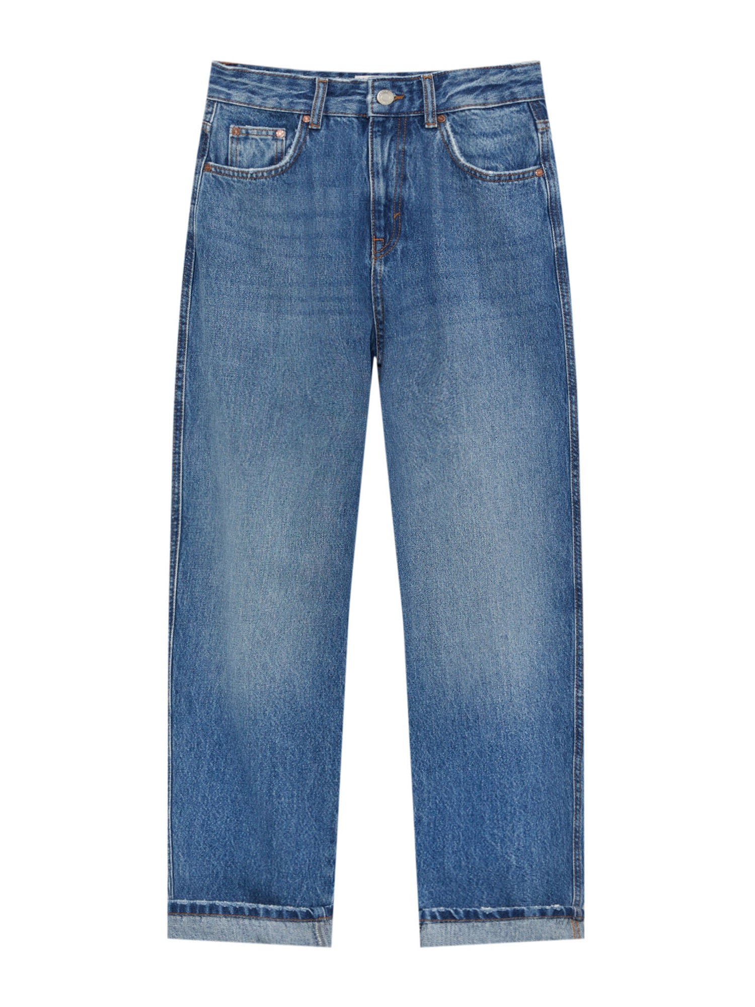 Pull&Bear Kavbojke  temno modra