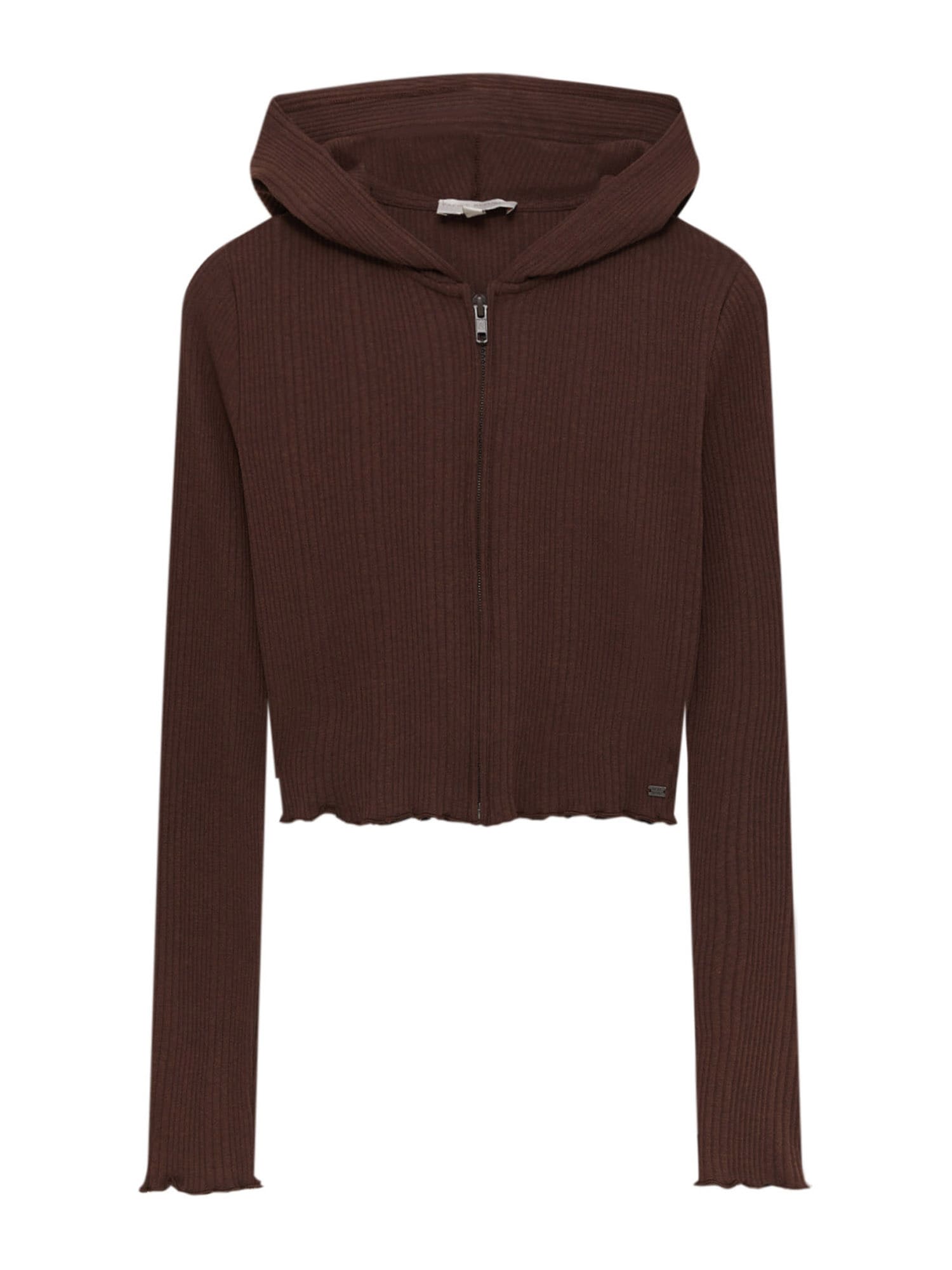 Pull&Bear Pletena jopa  rjava