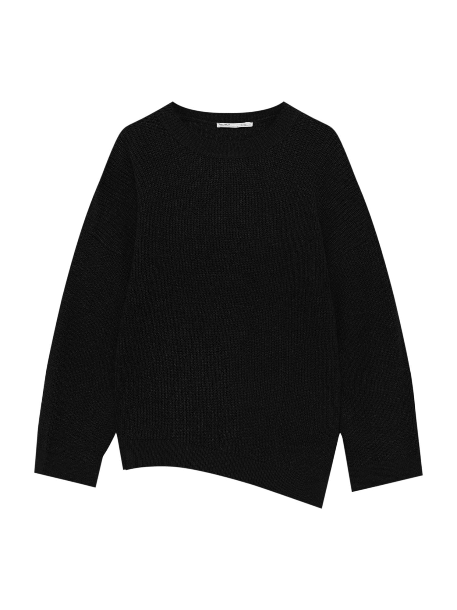 Pull&Bear Pulover  črna