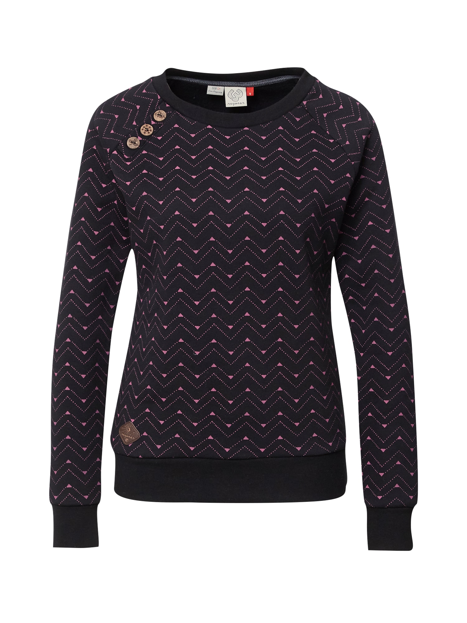 Ragwear Majica 'DARRIA'  roza / črna
