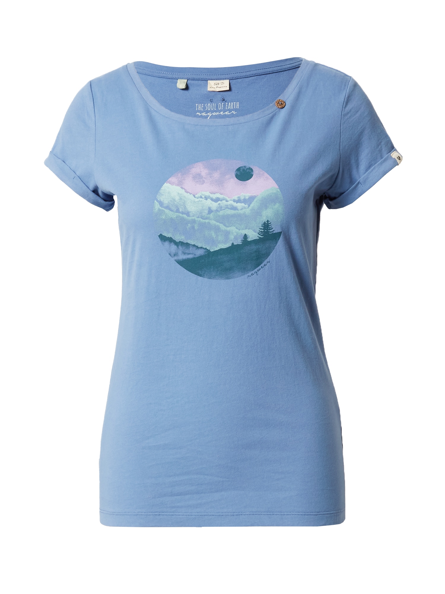 Ragwear Majica 'FLORAH'  modra / meta / lila