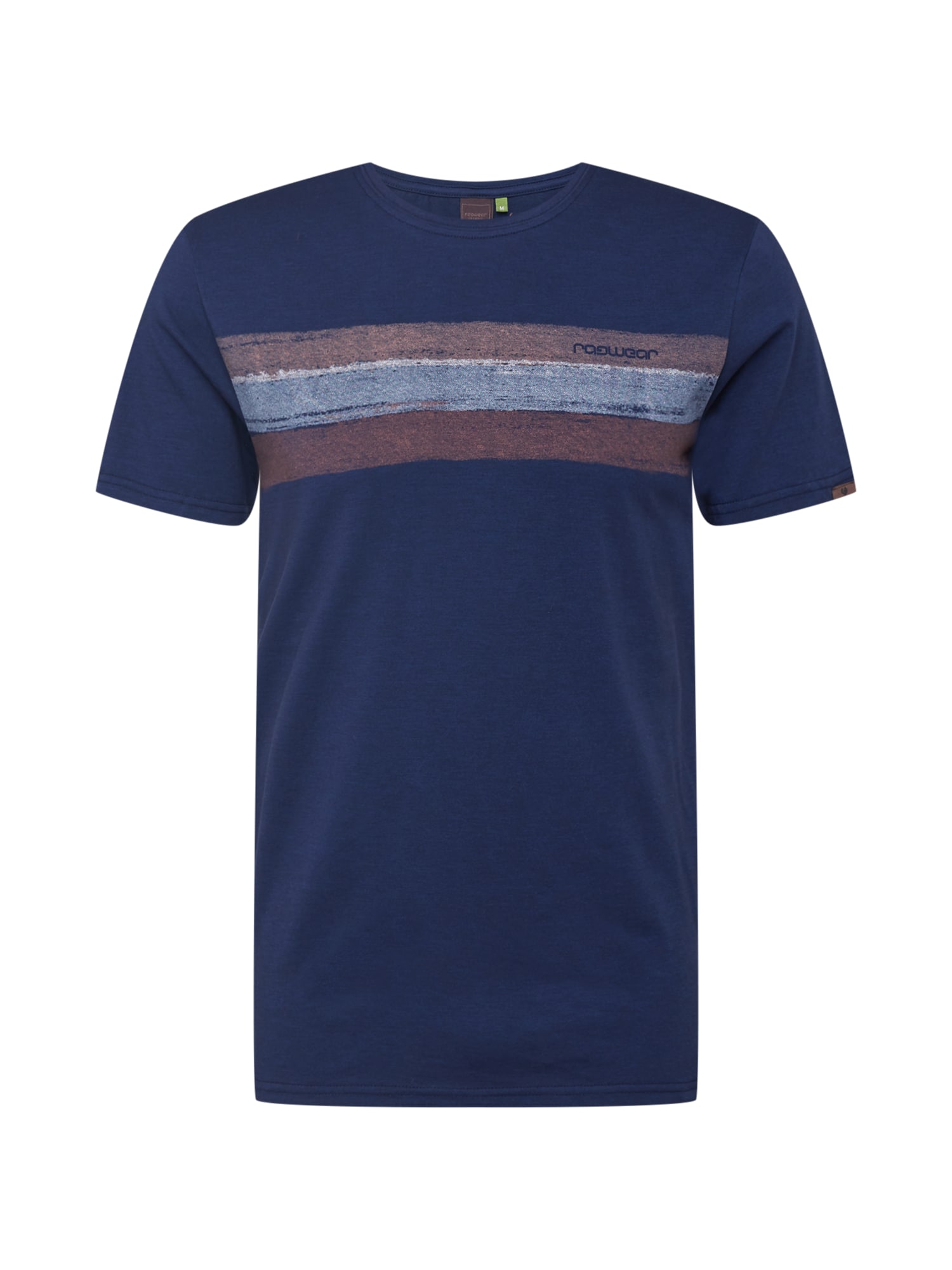 Ragwear Majica 'HAKE'  temno modra / pastelno rdeča / bela