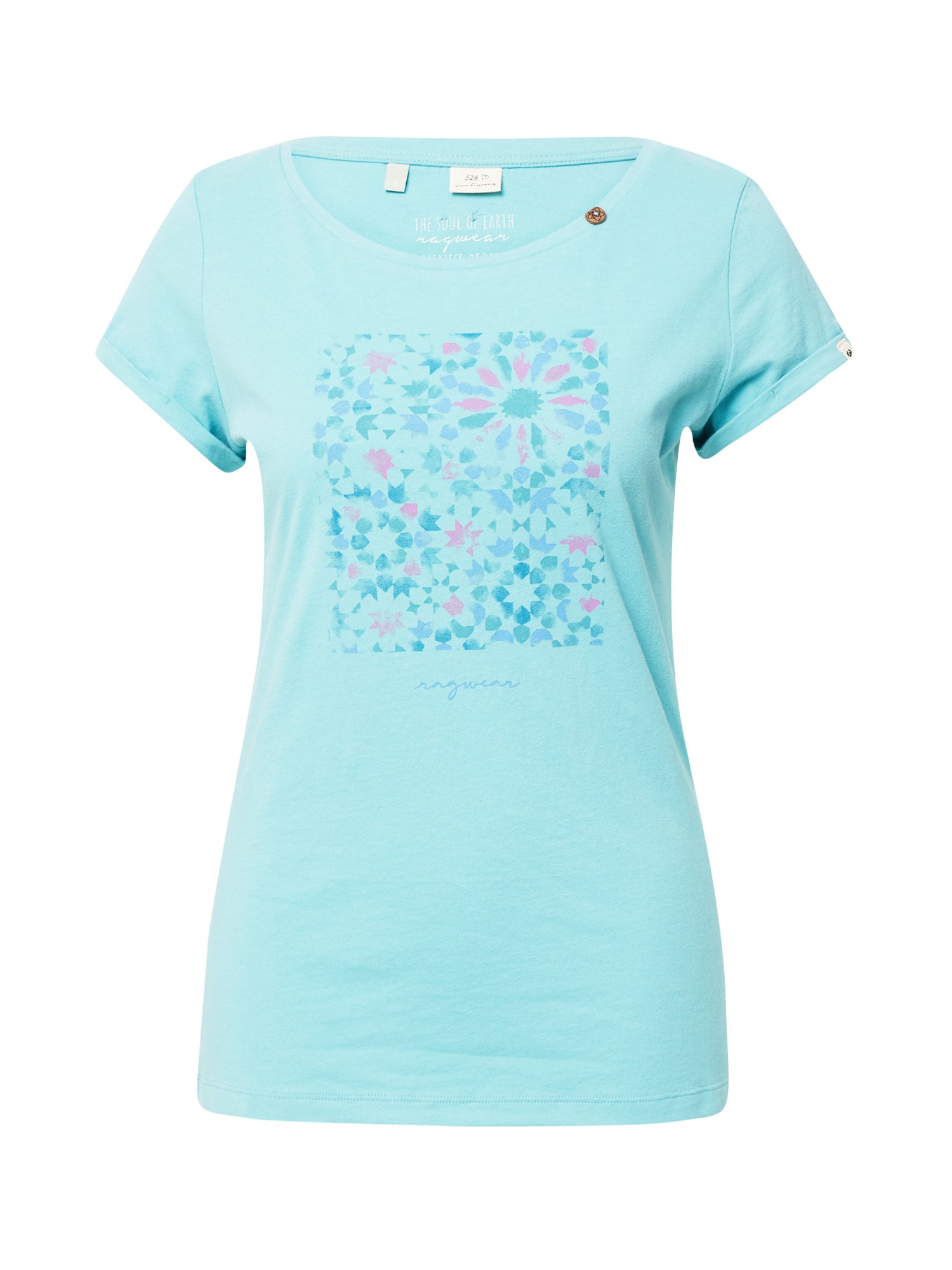 Ragwear Majica  modra / voda / roza