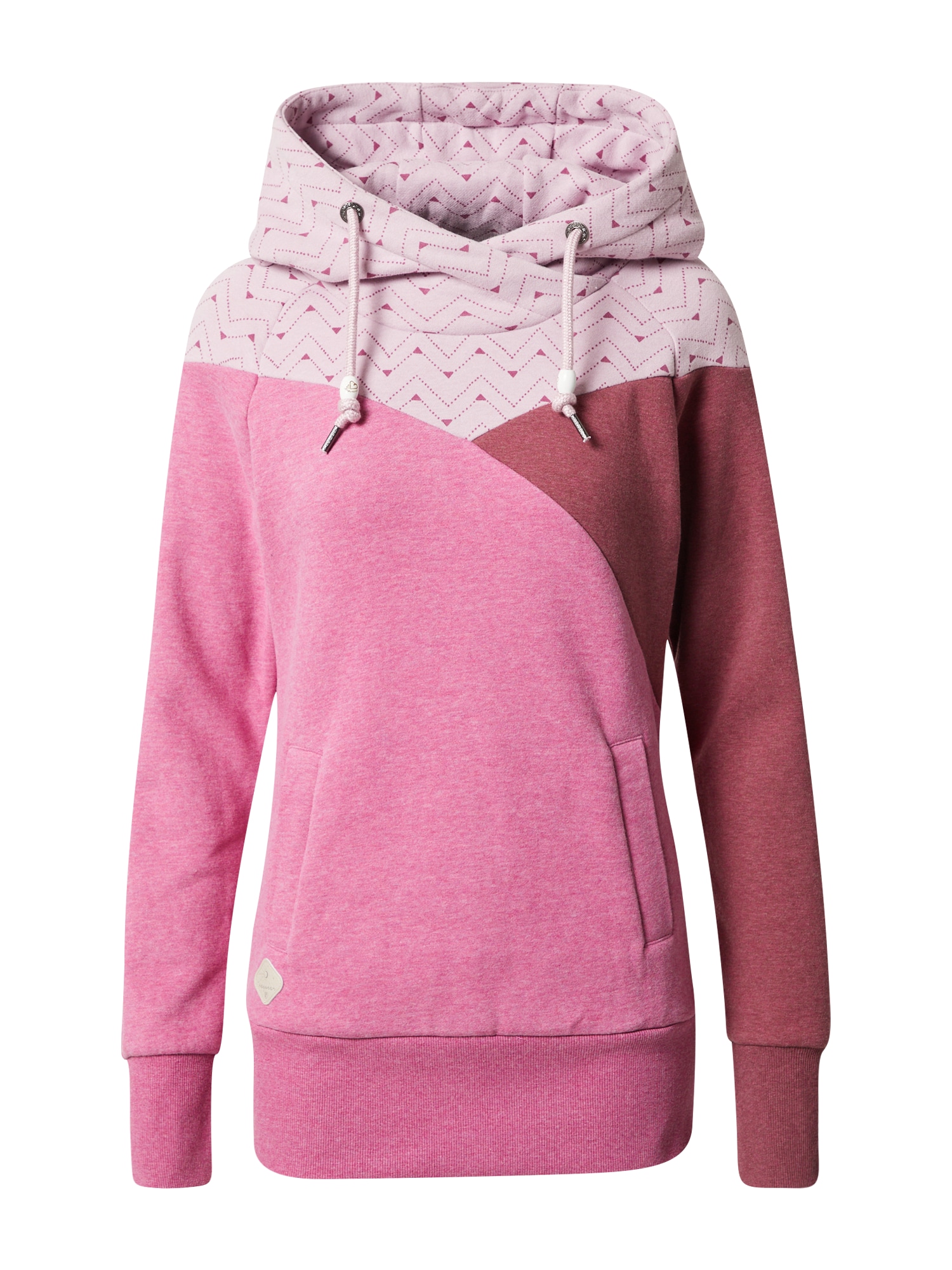 Ragwear Majica  pastelno roza / pegasto roza / vinsko rdeča