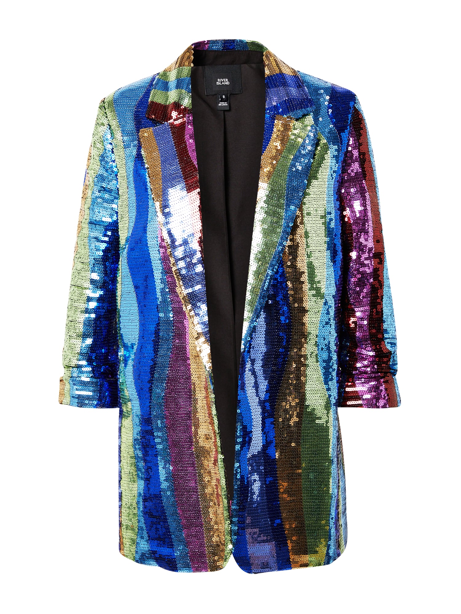 River Island Blazer  modra / zlata / meta / jagoda