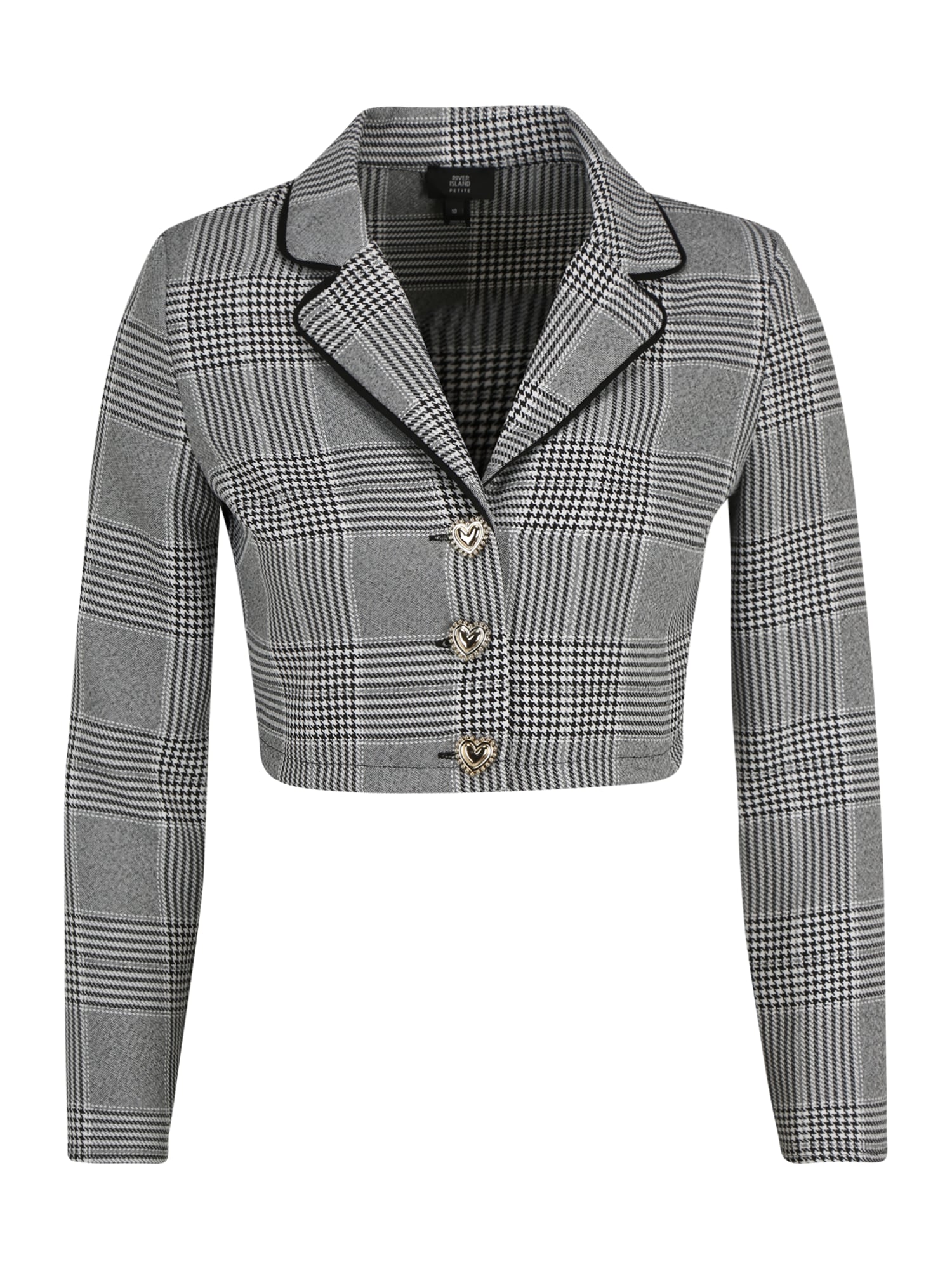 River Island Petite Blazer  črna / bela