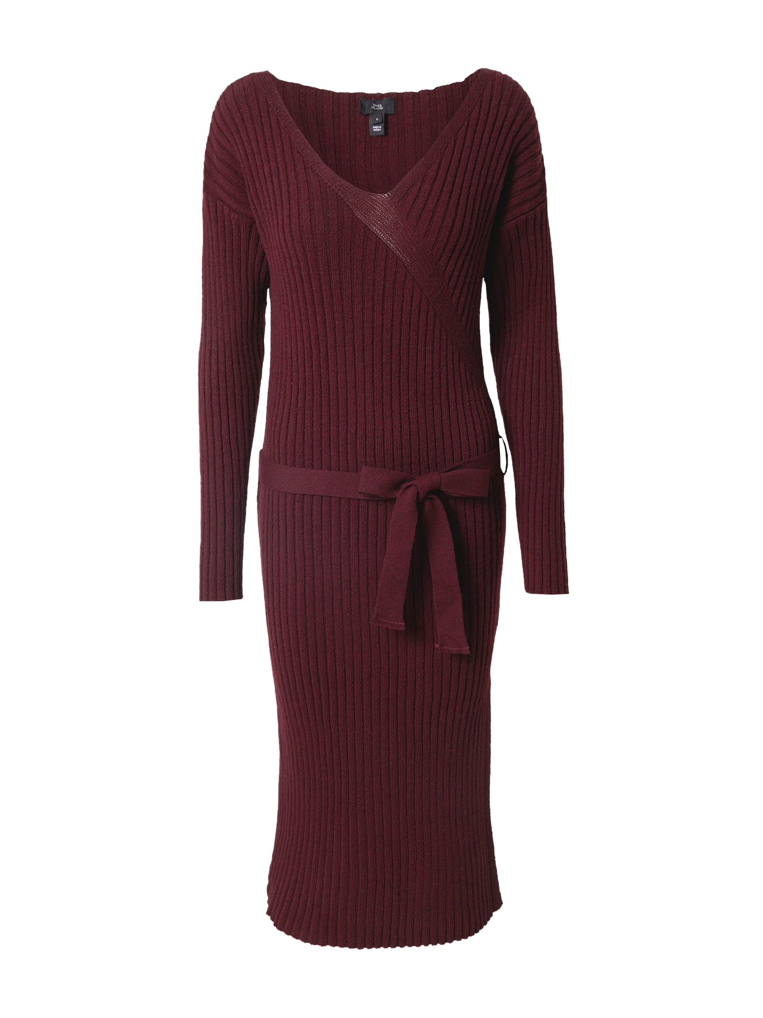 River Island Pletena obleka  burgund