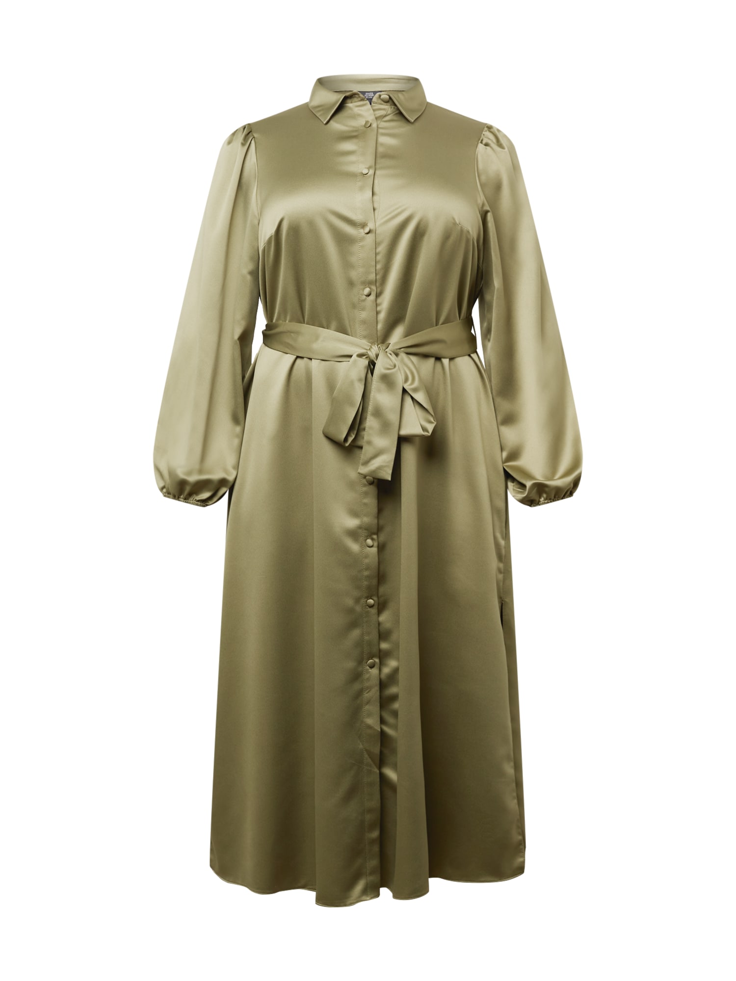 River Island Plus Dolga srajca  kaki