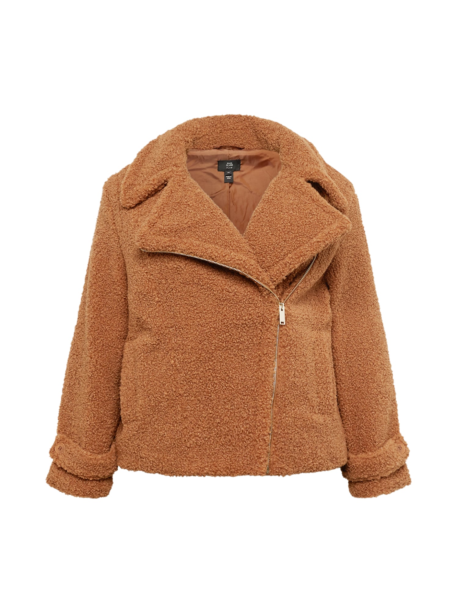 River Island Plus Prehodna jakna 'BORG'  oker